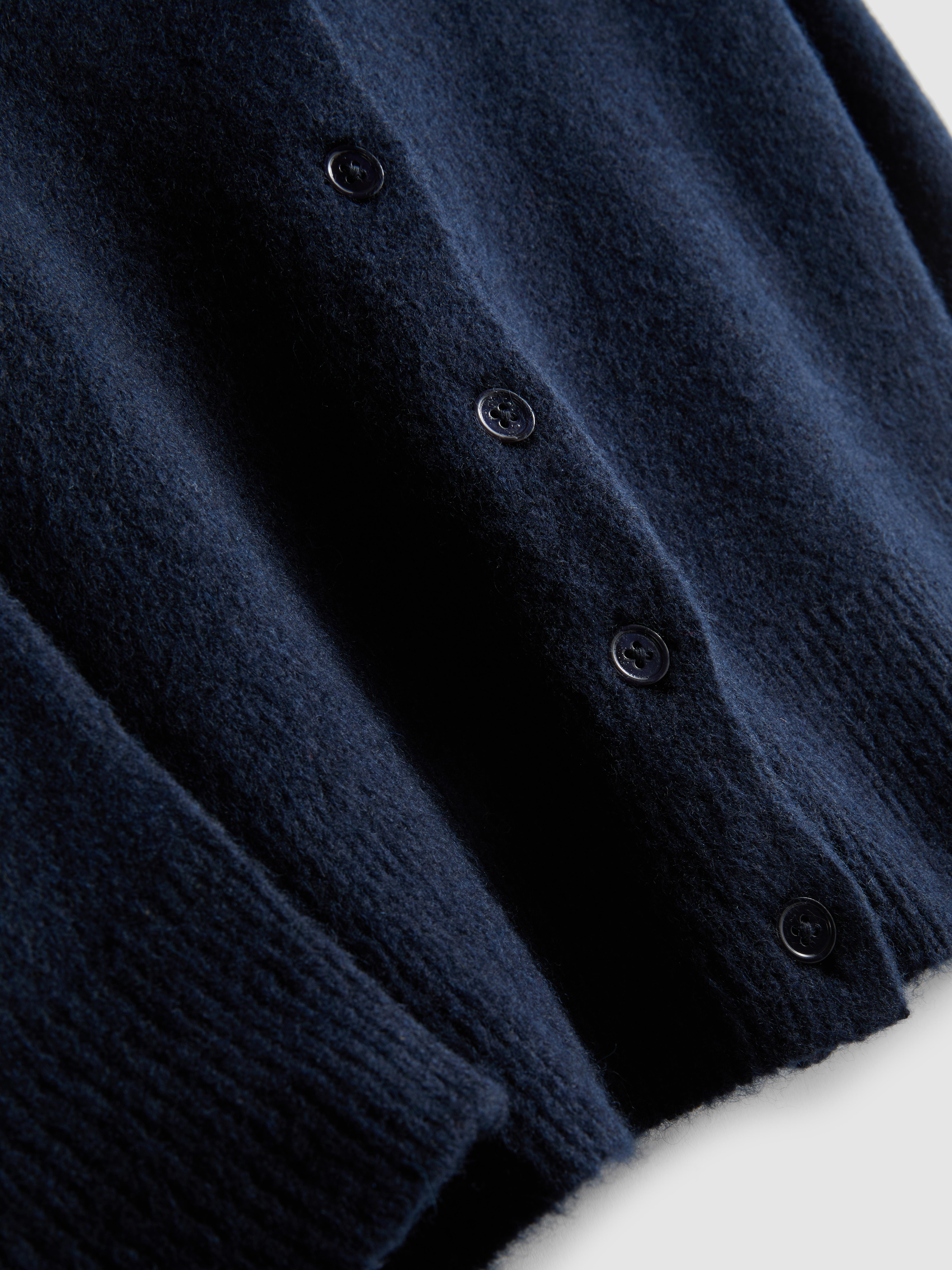 Cropped Crew Neck Cardigan