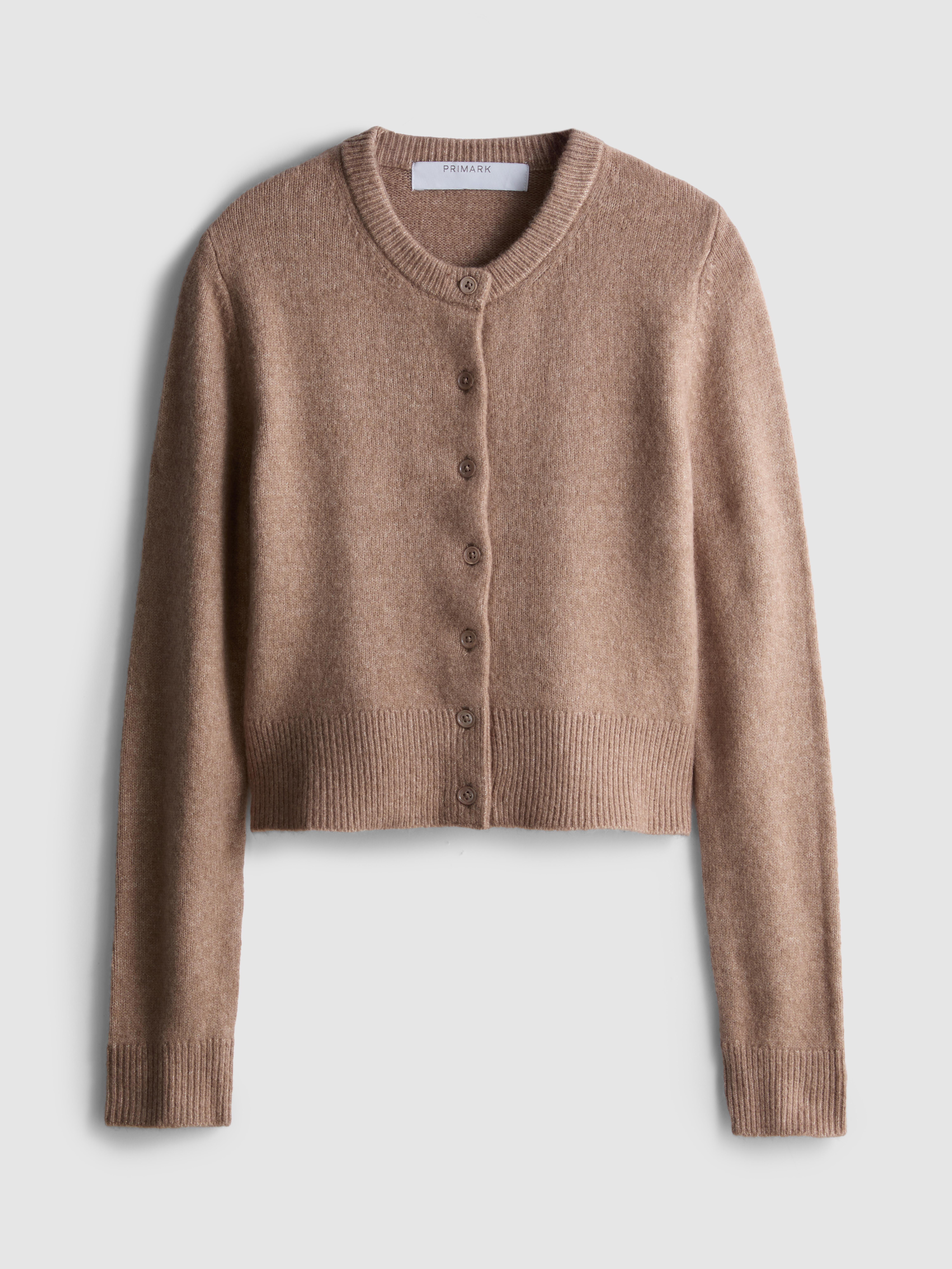 Cardigan girocollo corto