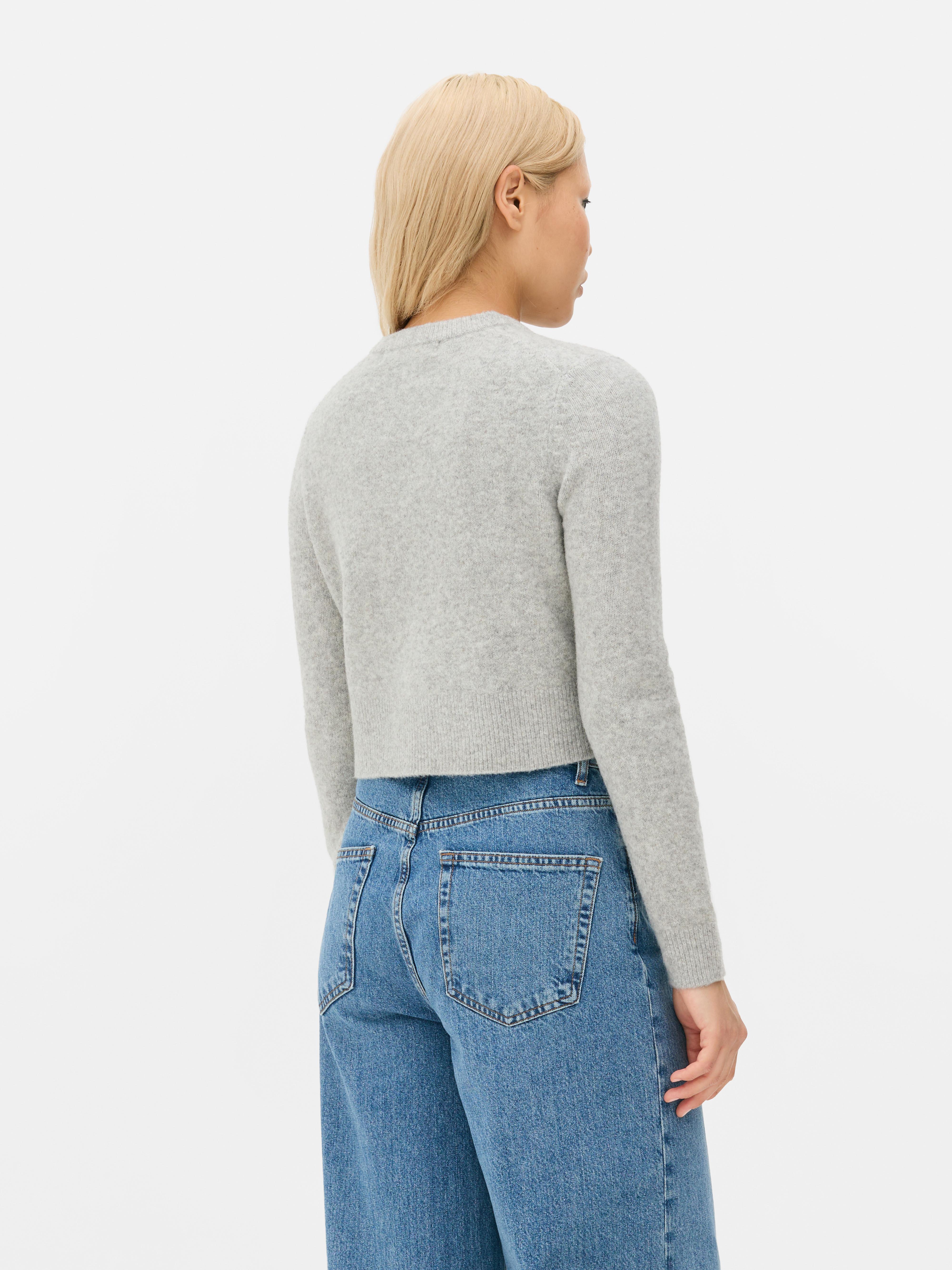 Kort vest met ronde hals