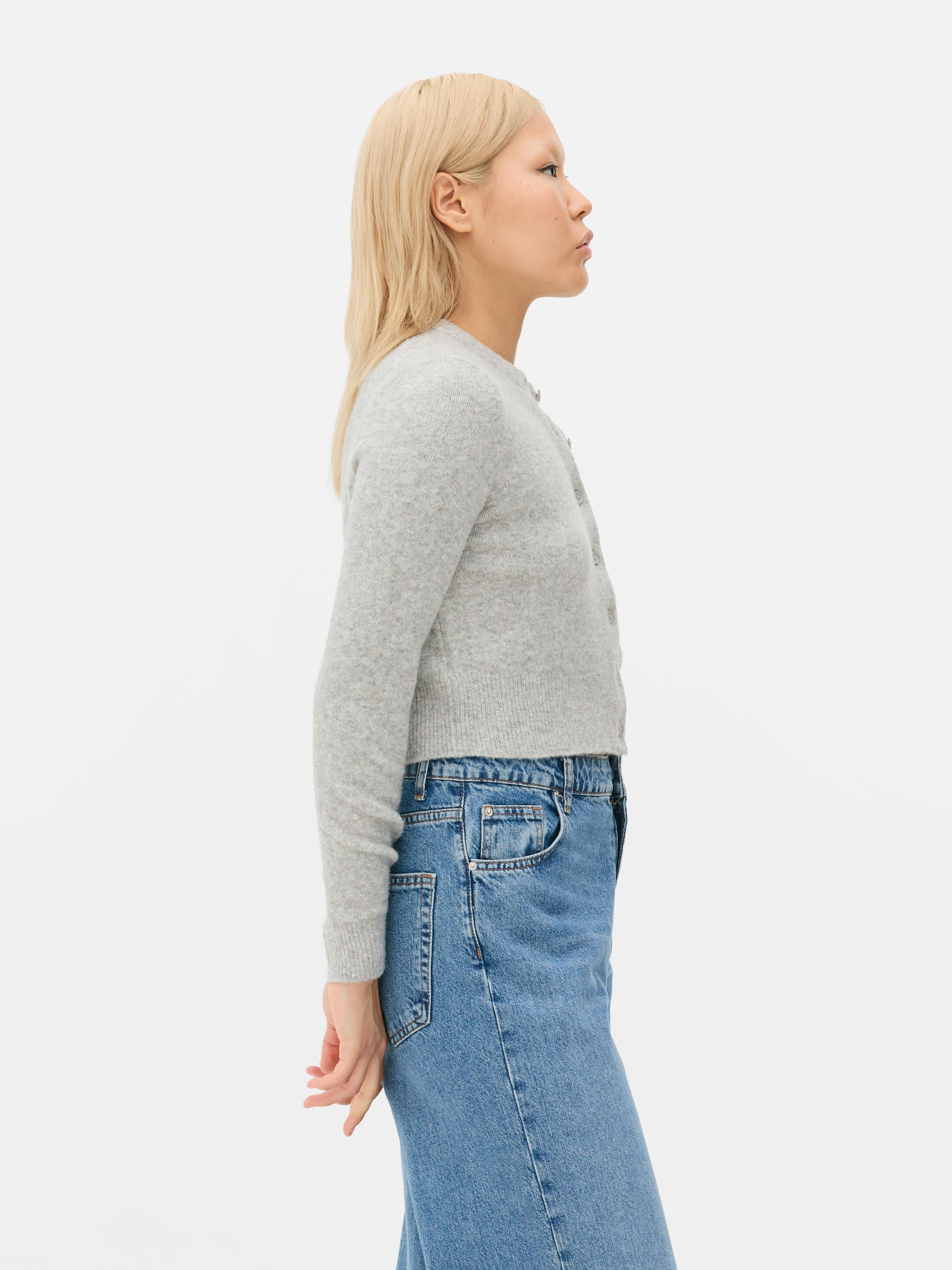 Kort vest met ronde hals