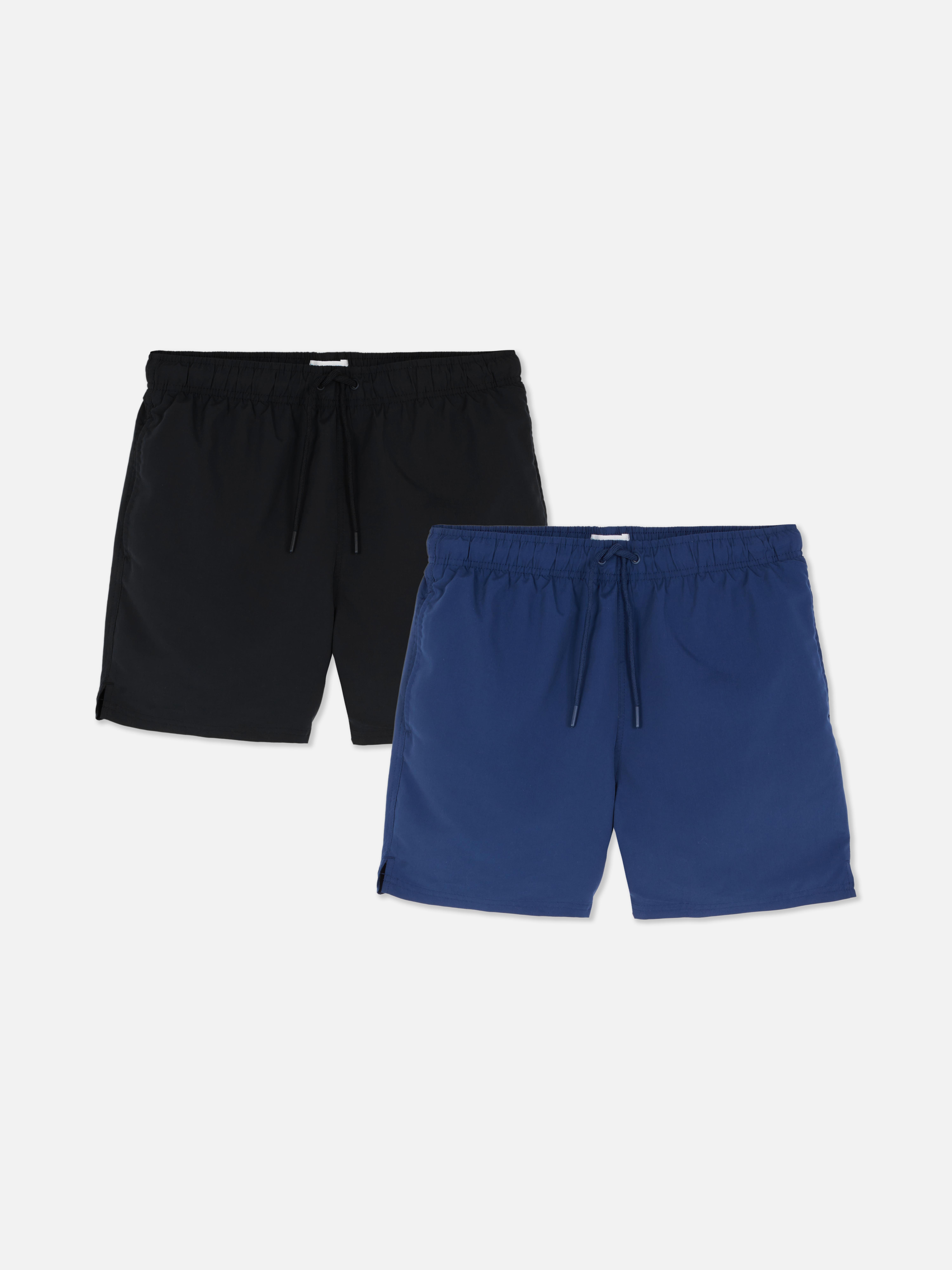 2pk Drawstring Swim Shorts