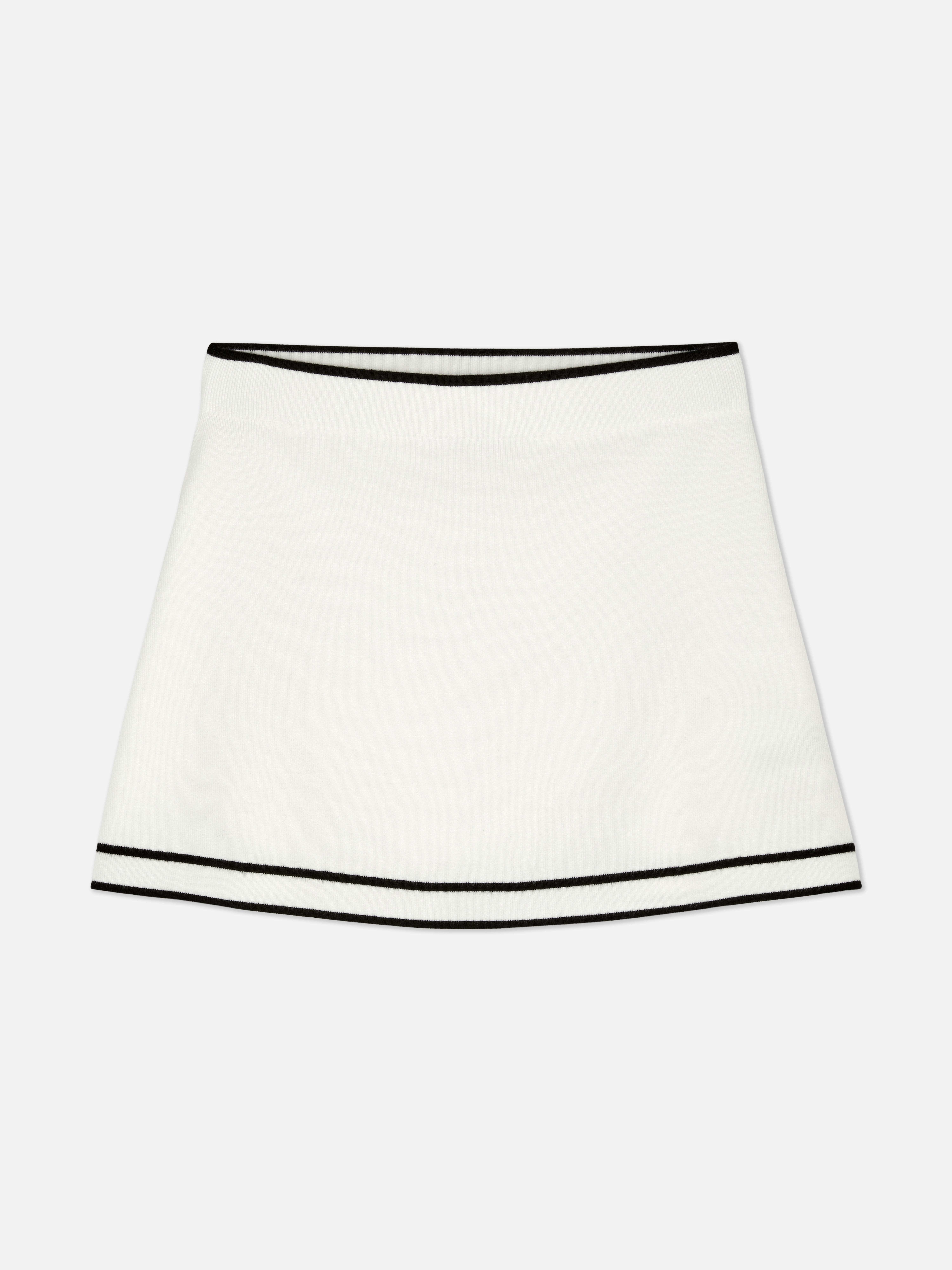 Contrast Mini Skirt