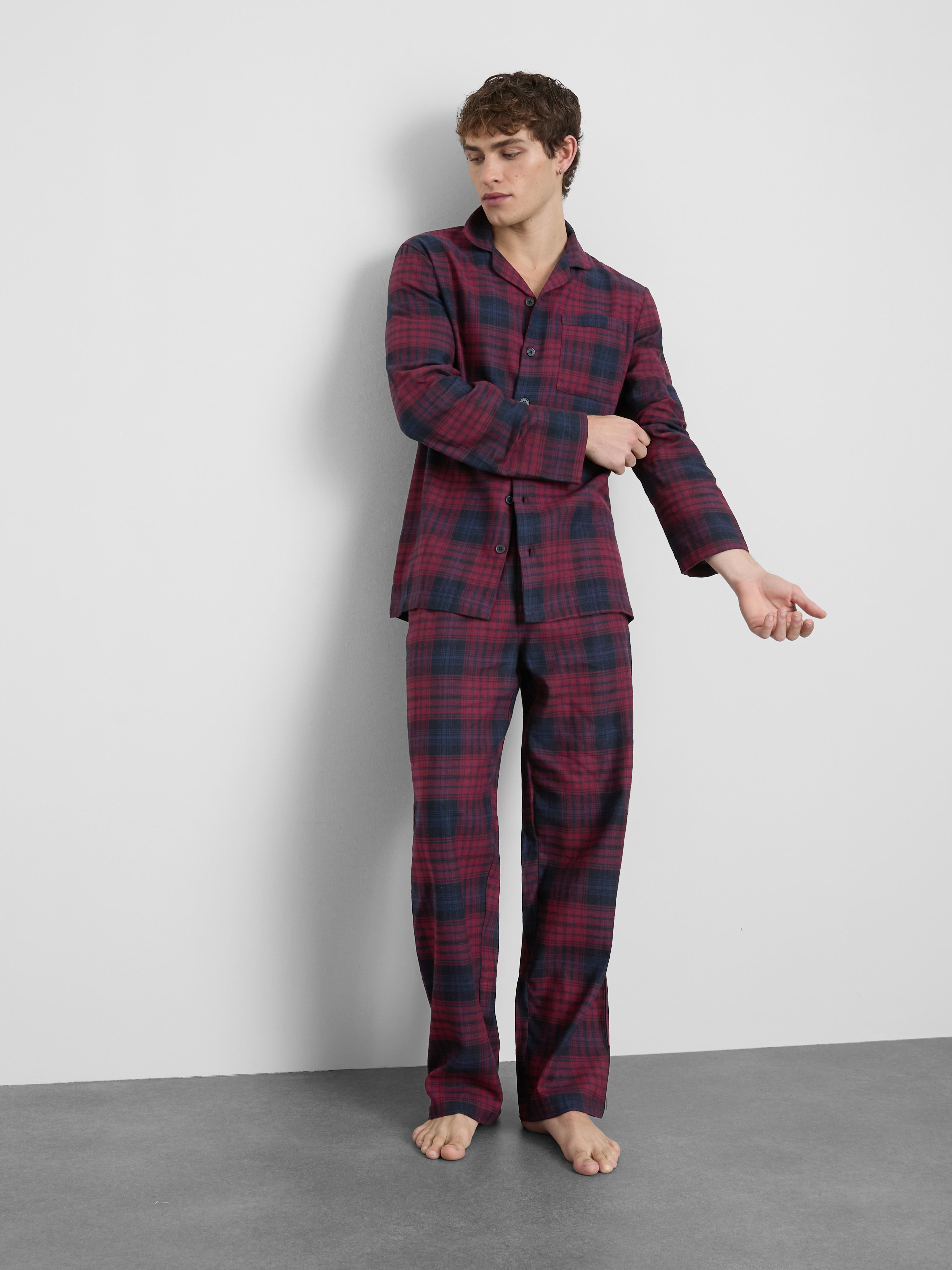 Dlouhé pyžamo z čisté bavlny