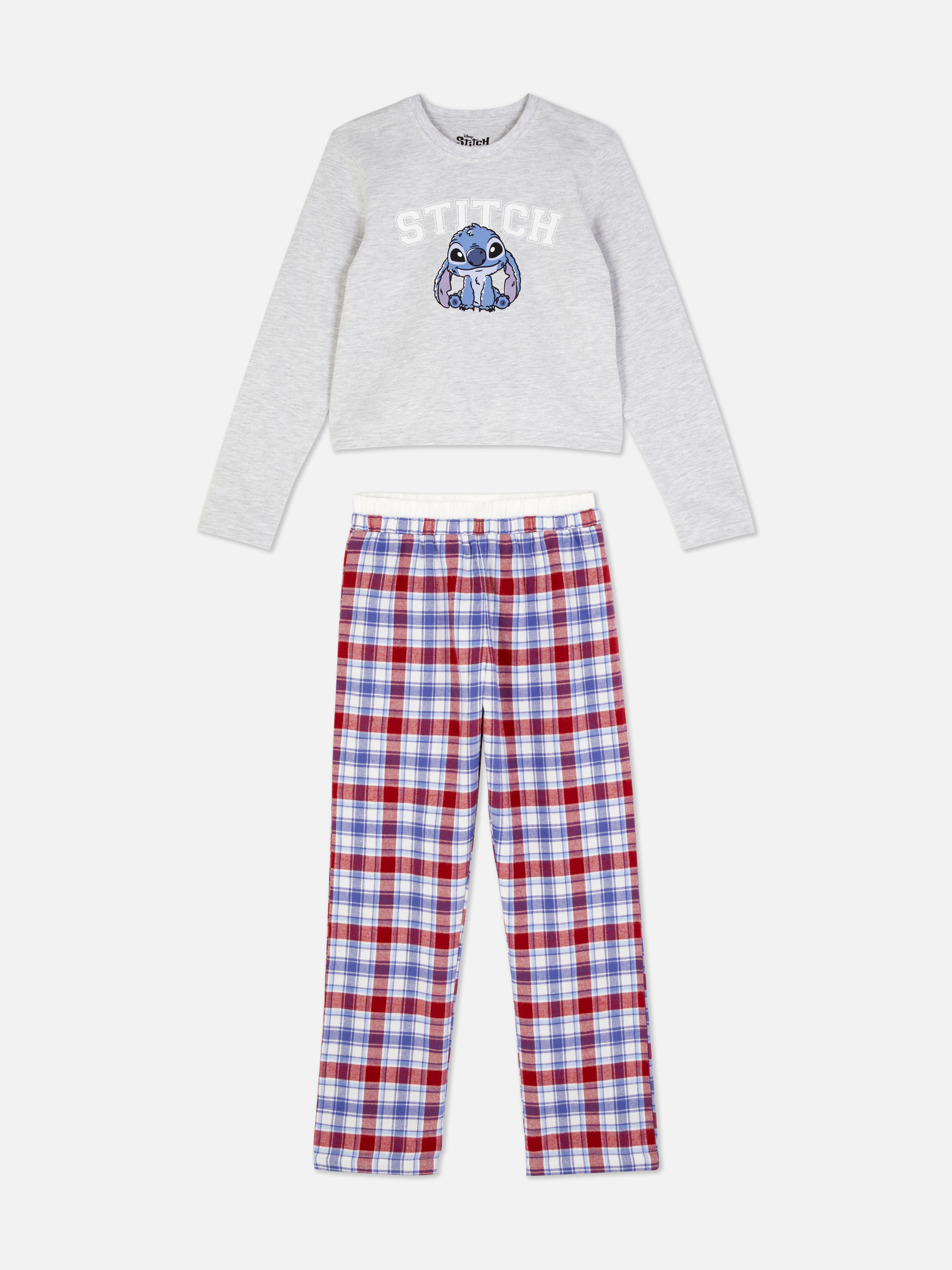 Set de pijamale cu carouri Stitch de la Disney