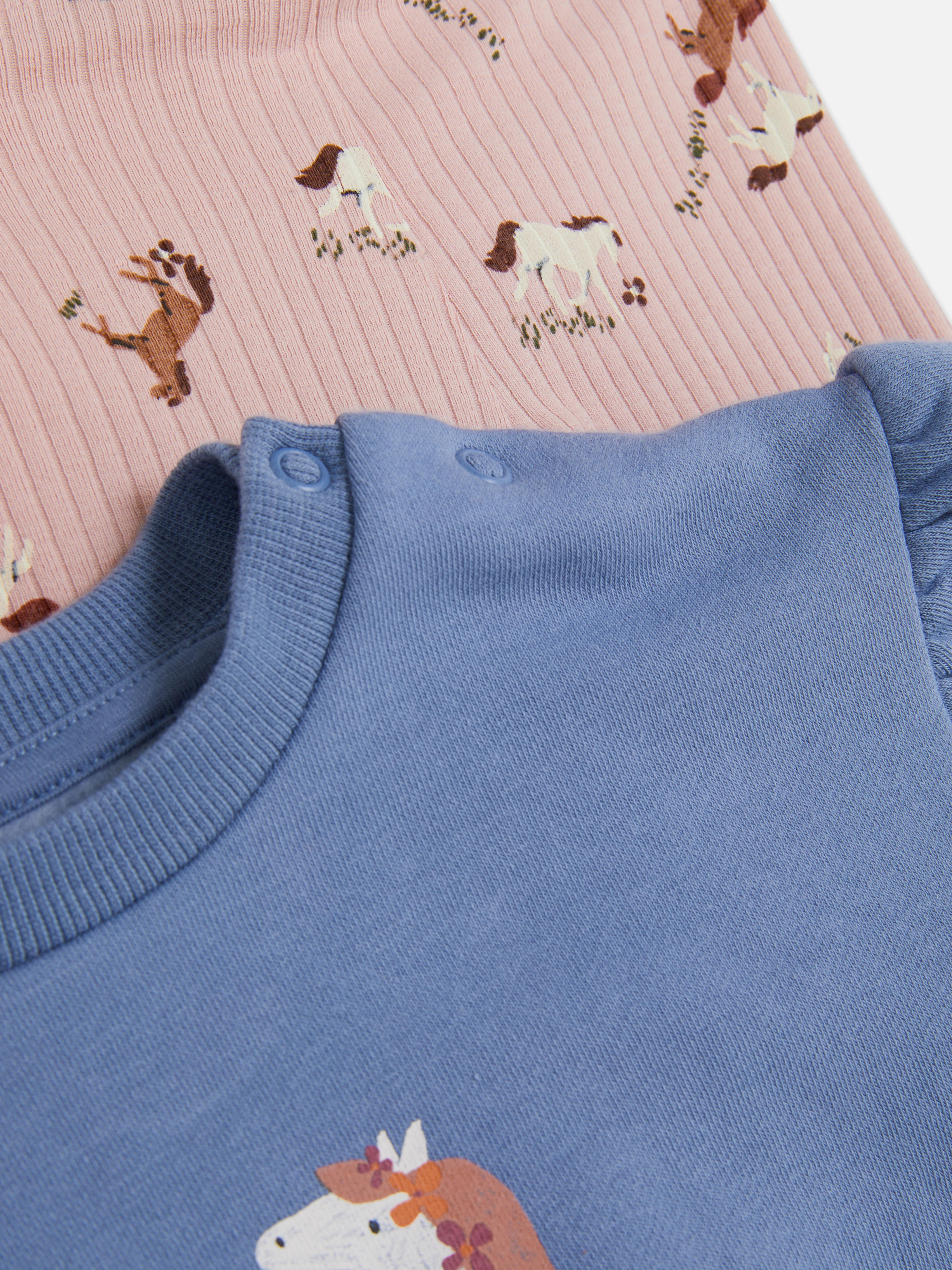 Frill Horse Crew Neck and Leggings Set