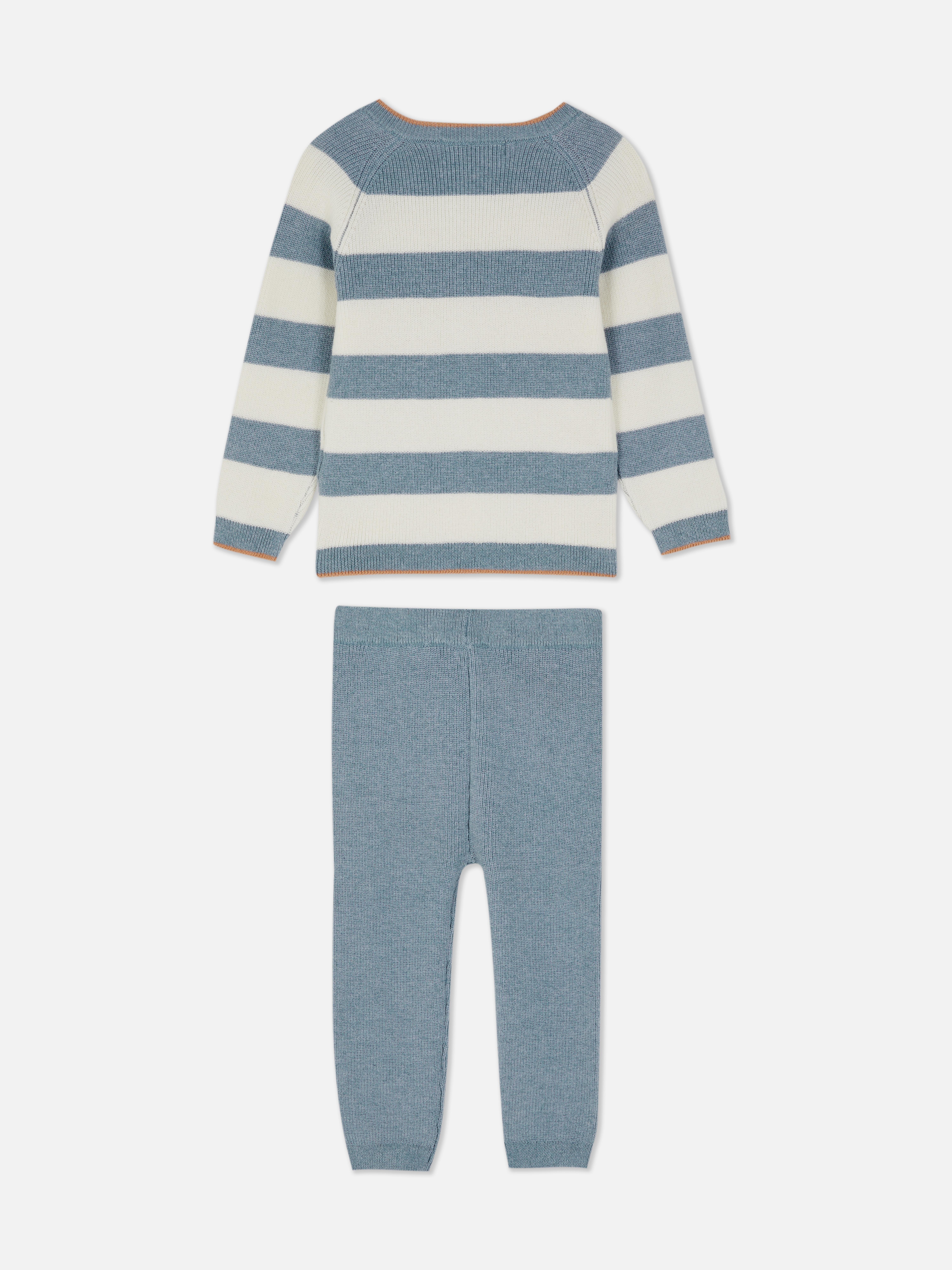0-36mths | Stripe Jumper and Knit Leggings Set