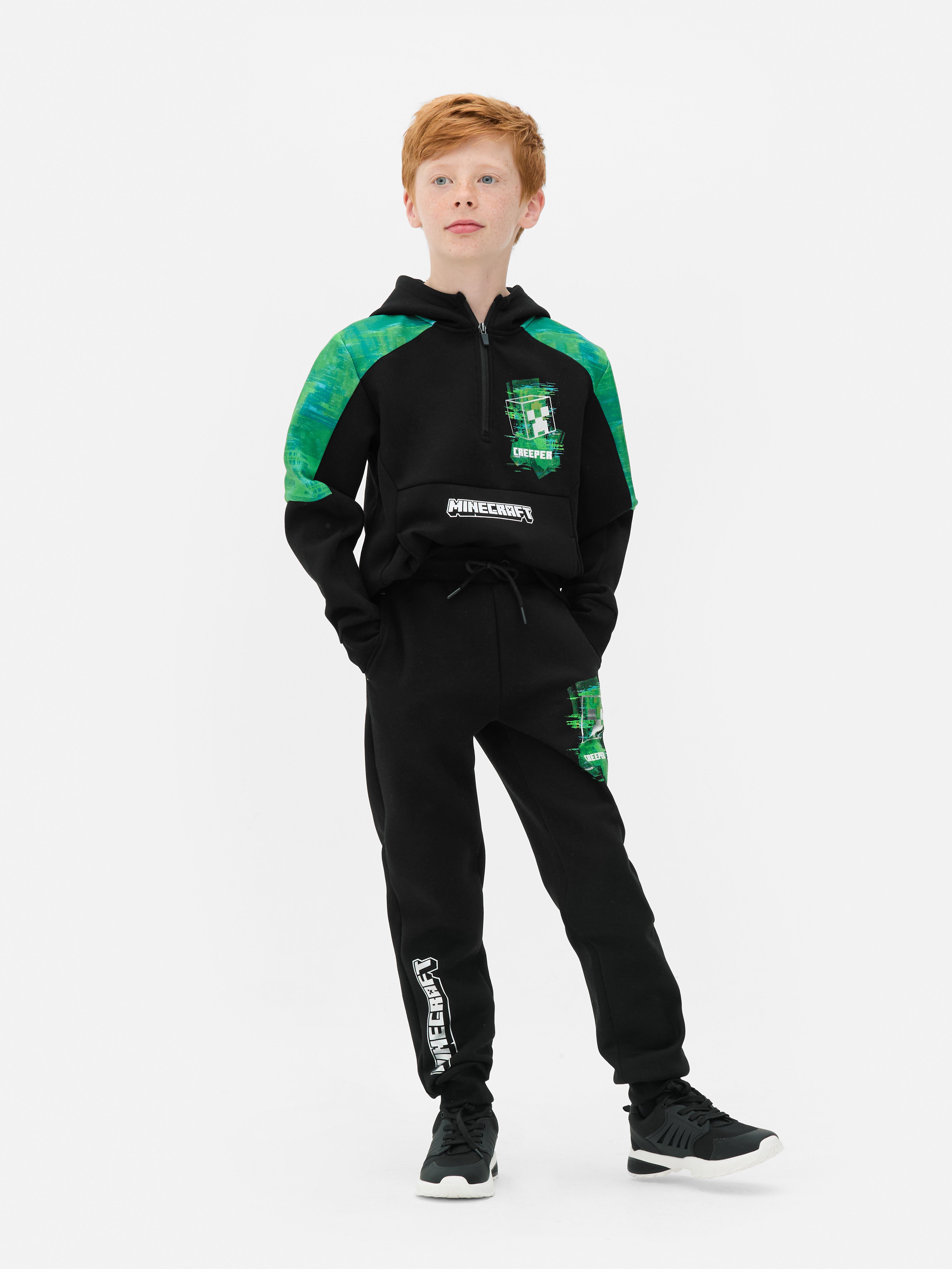 5-15 ans | Bas de jogging à revers resserré aux chevilles Minecraft