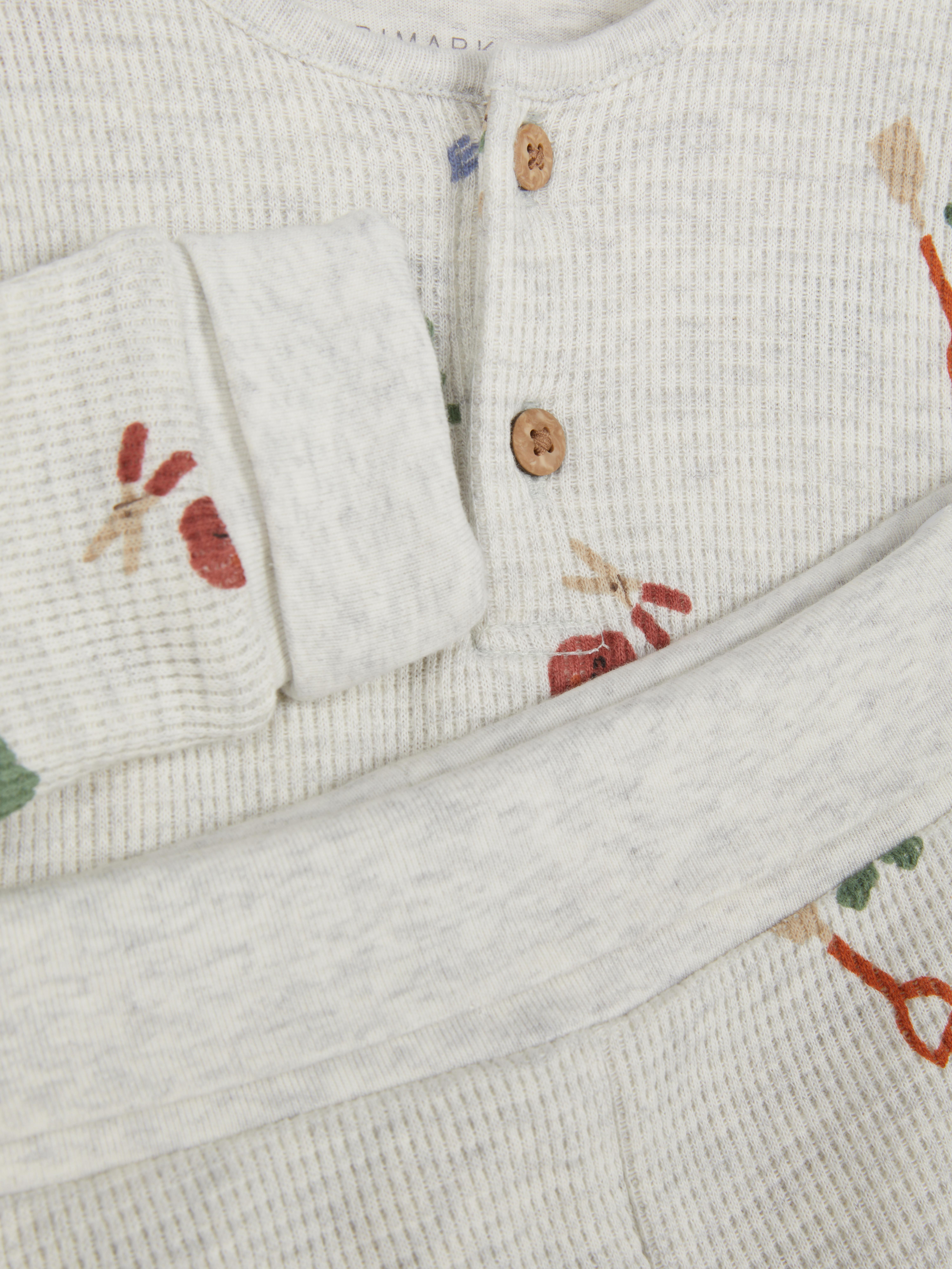 0-18mths | Waffle Bodysuit and Leggings Newborn Set