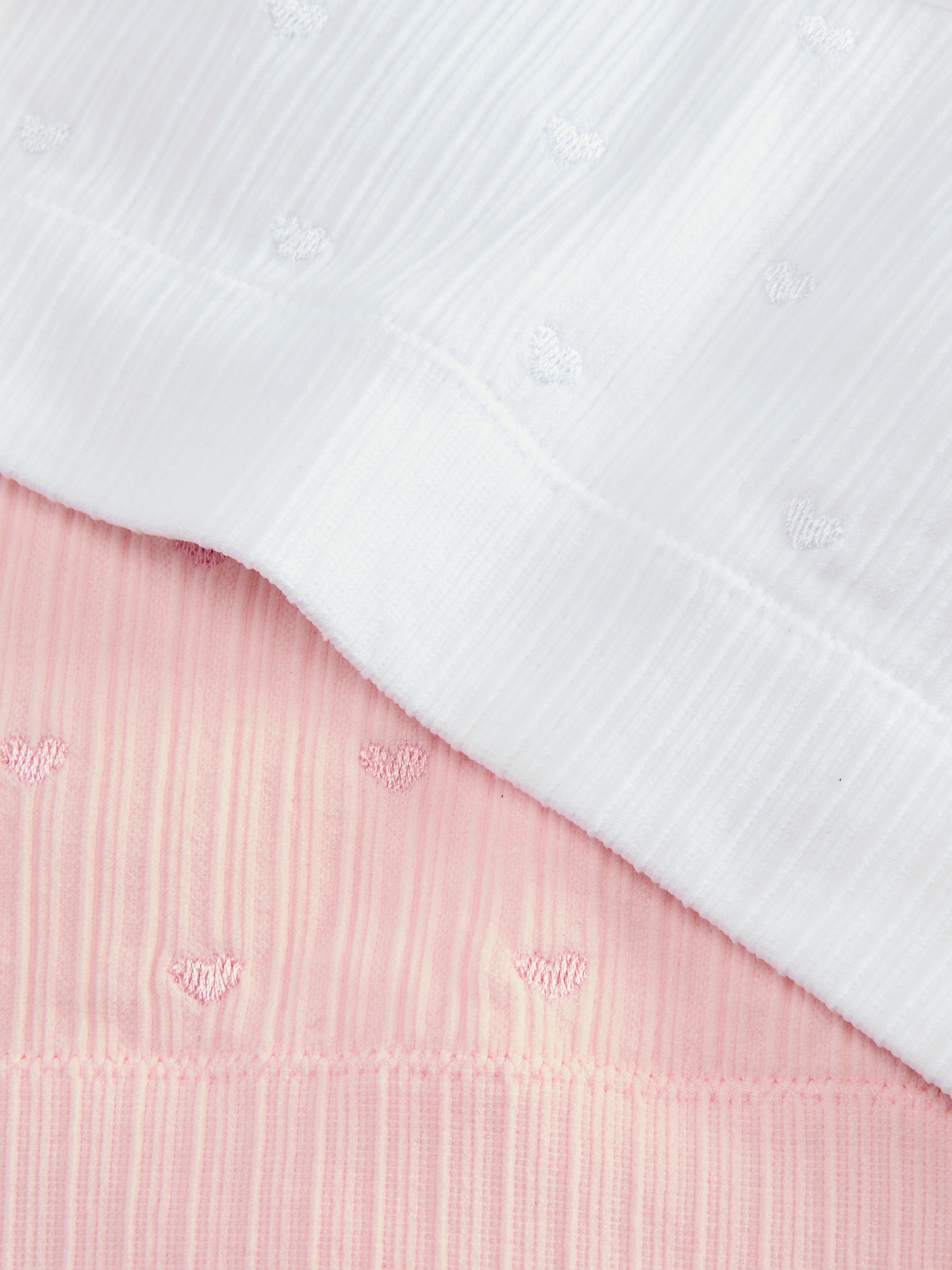 7-15 ans | Lot de 2 hauts courts moulés brodés sans couture
