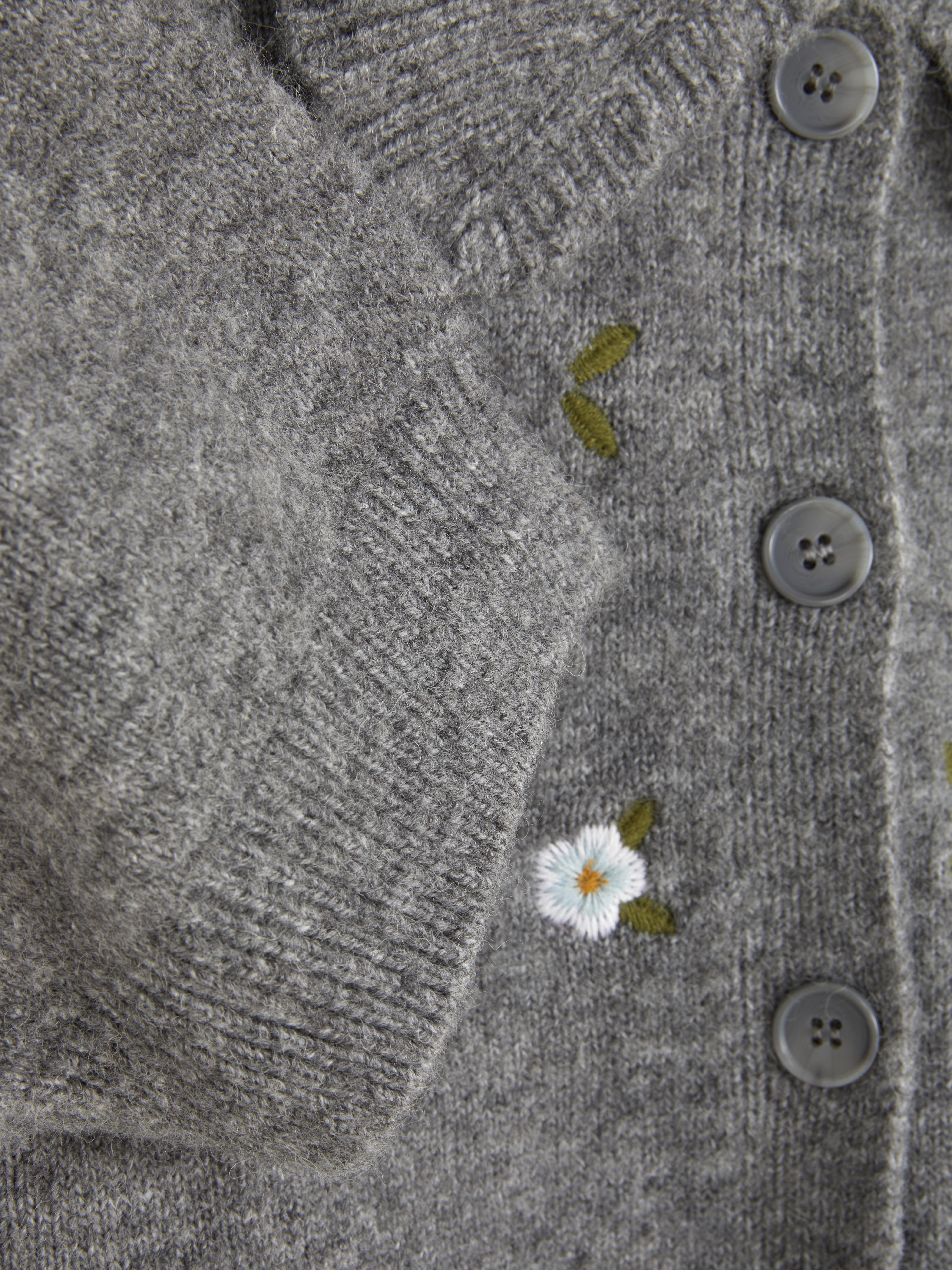 Embroidered Floral Cardigan