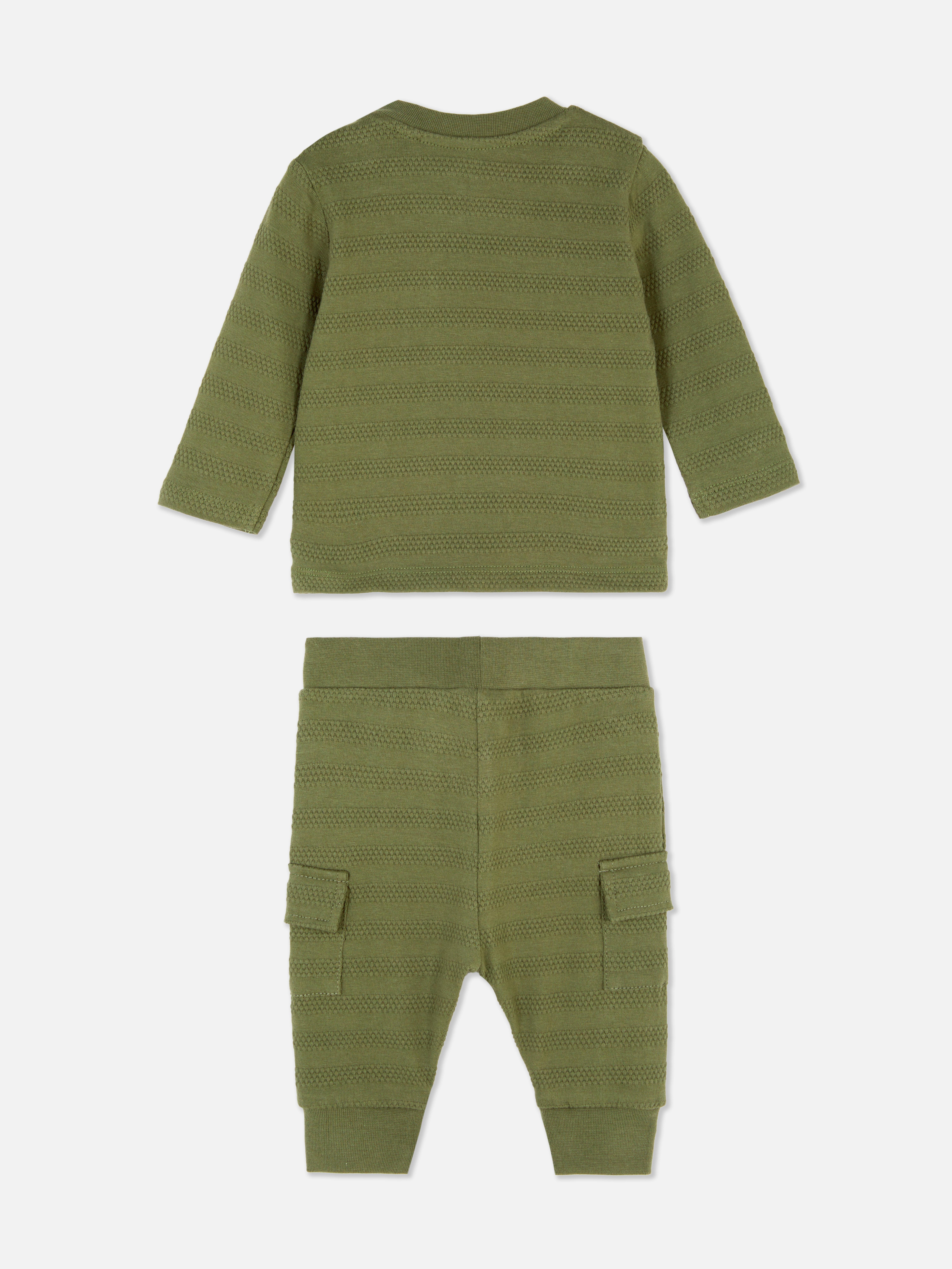 Long Sleeve T-Shirt and Cargo Joggers Set