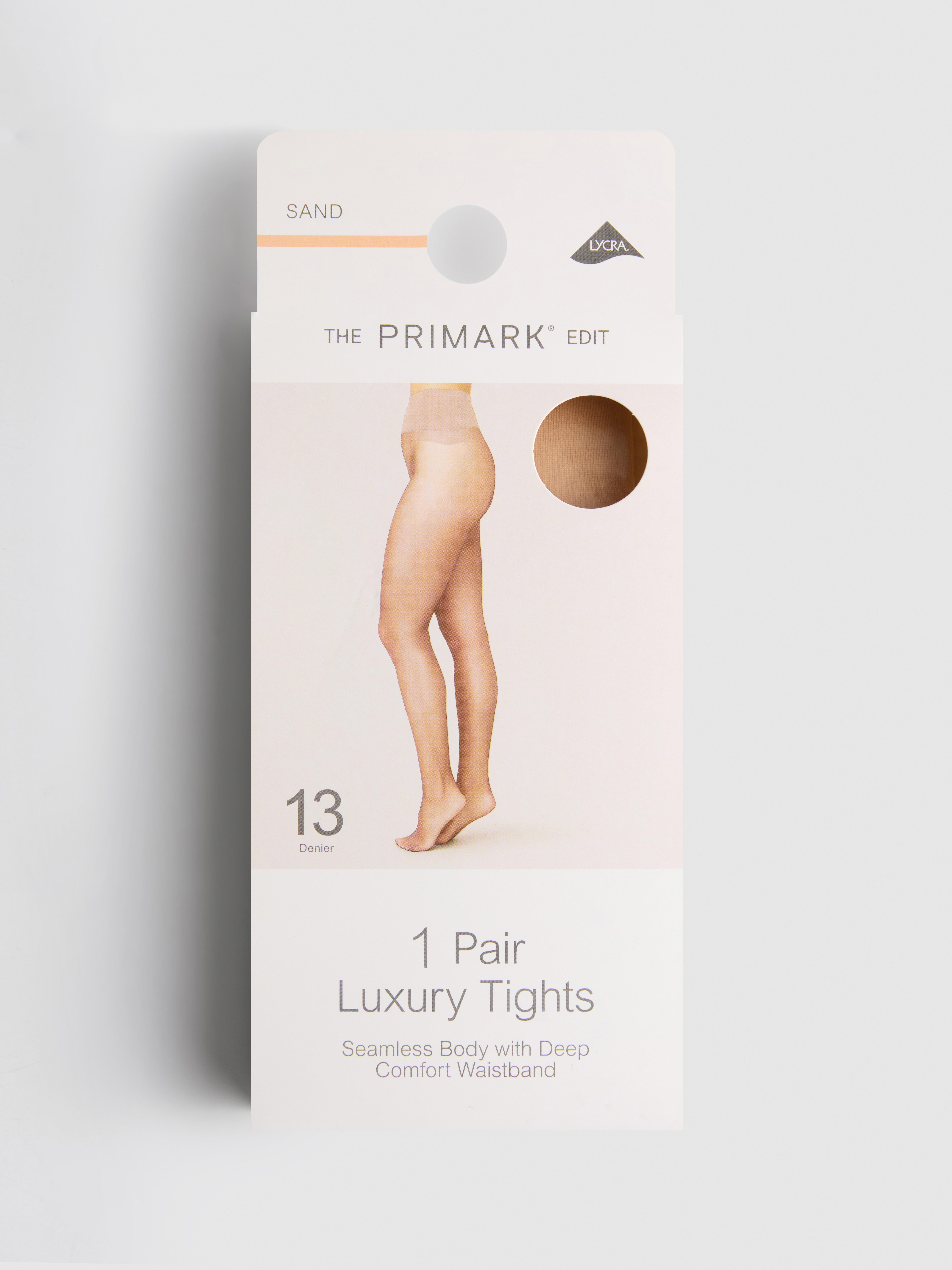 1pk The Edit 13 Denier Luxury Tights Sand