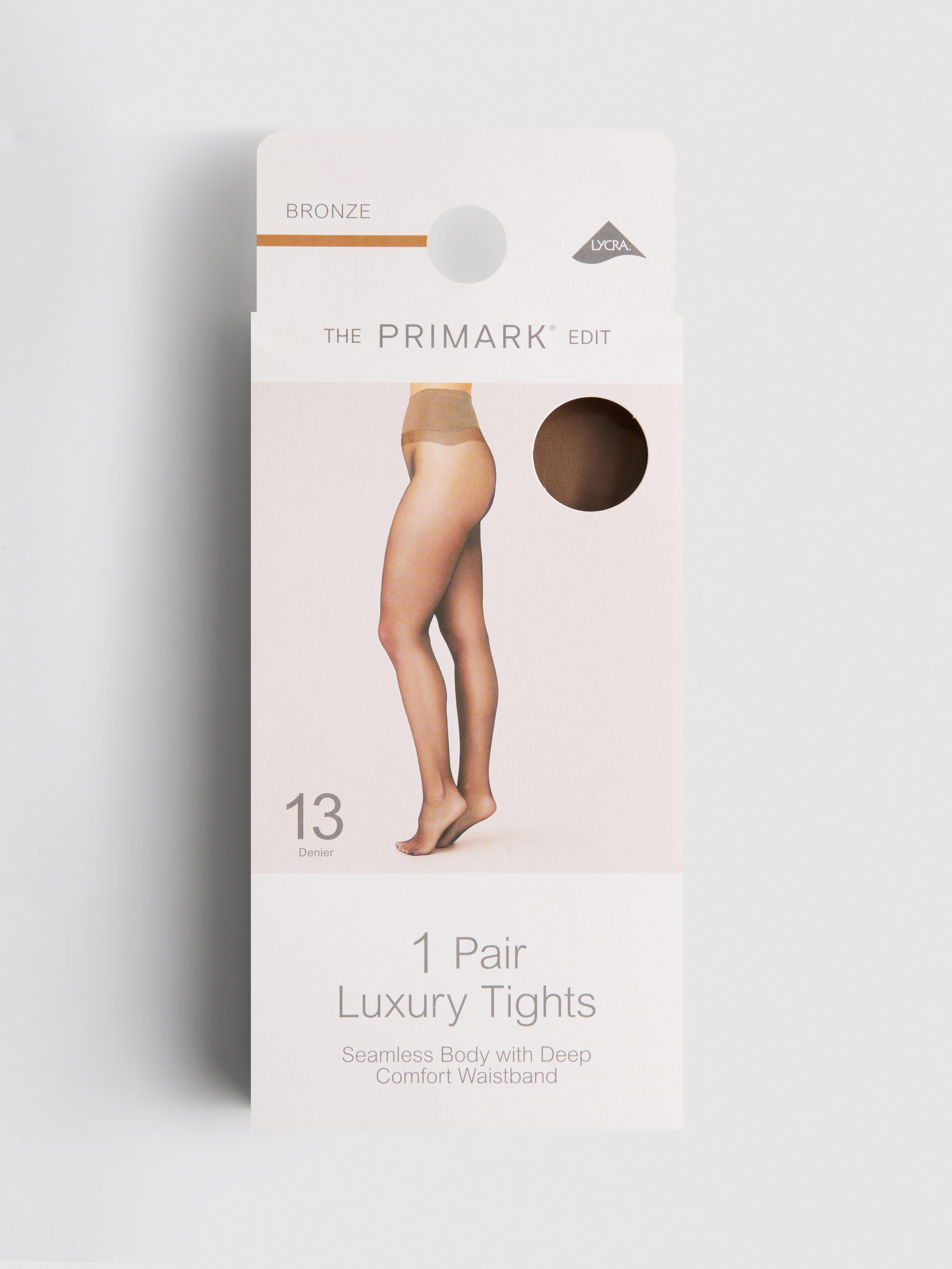 1pk The Edit 13 Denier Luxury Tights Bronze