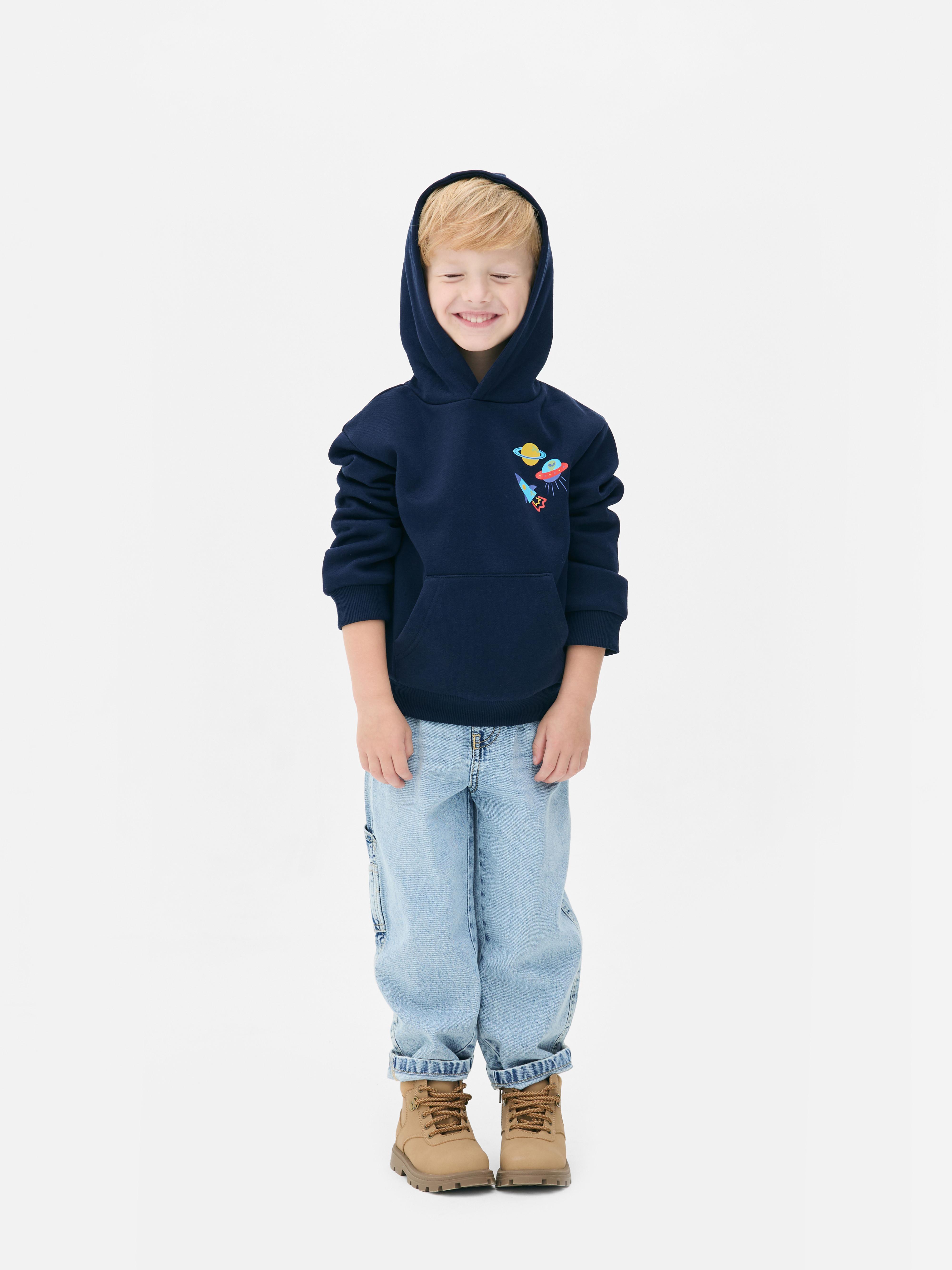 1,5-8 anni | Felpa con cappuccio e grafica