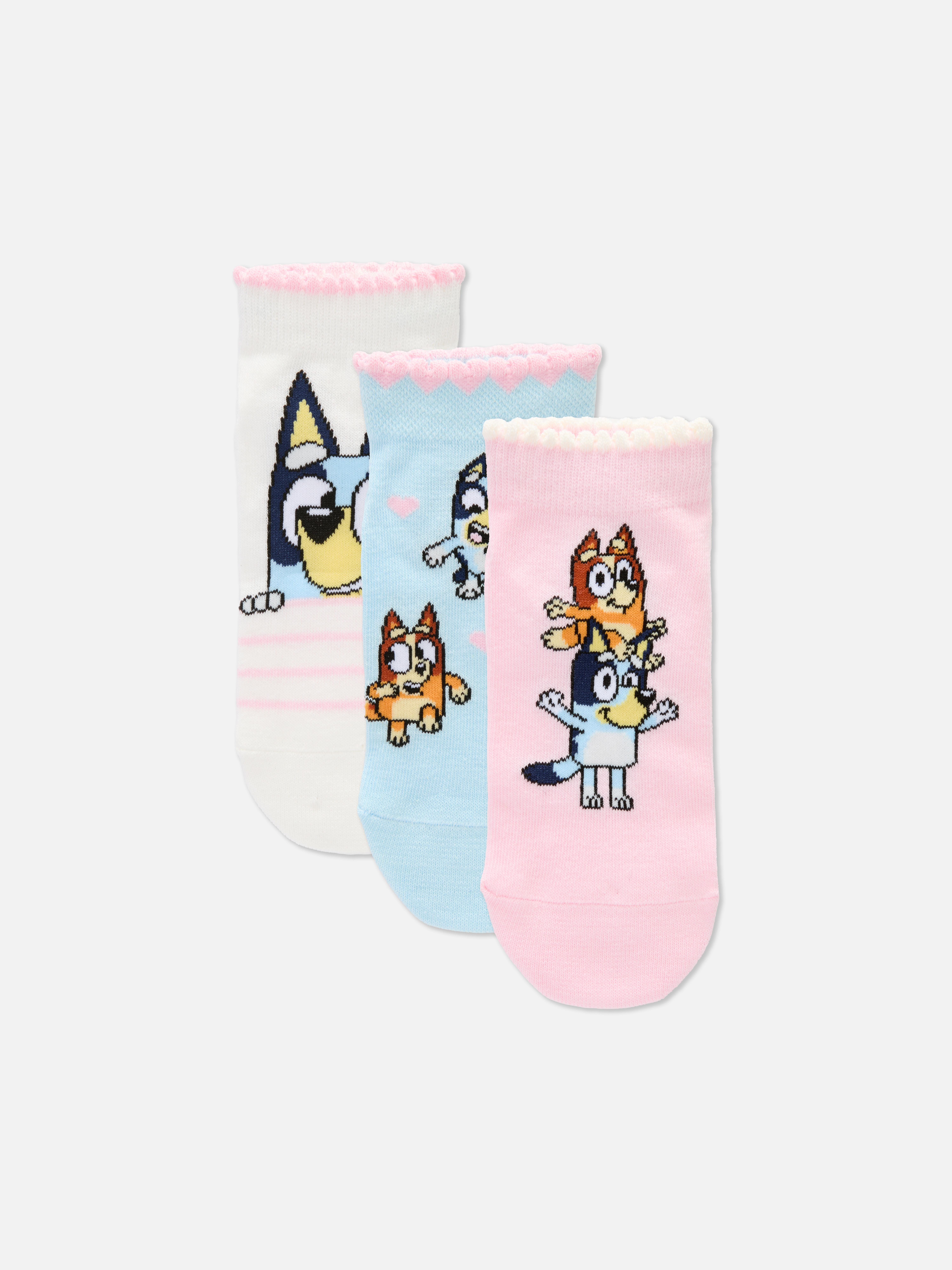 „Bluey“ Sneakersocken, 3er-Pack