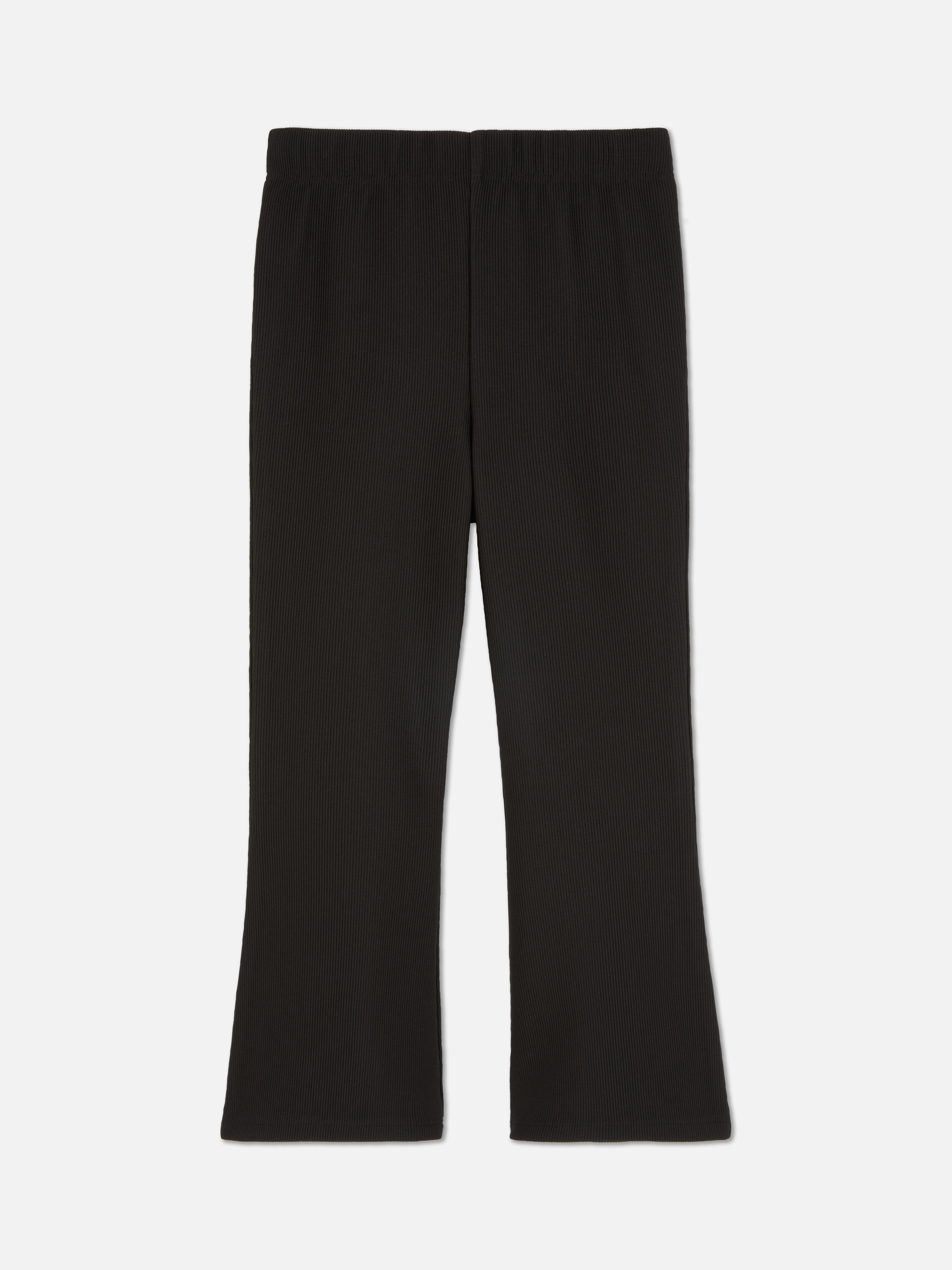 Trapézszárú leggings vastag, bordázott anyagból