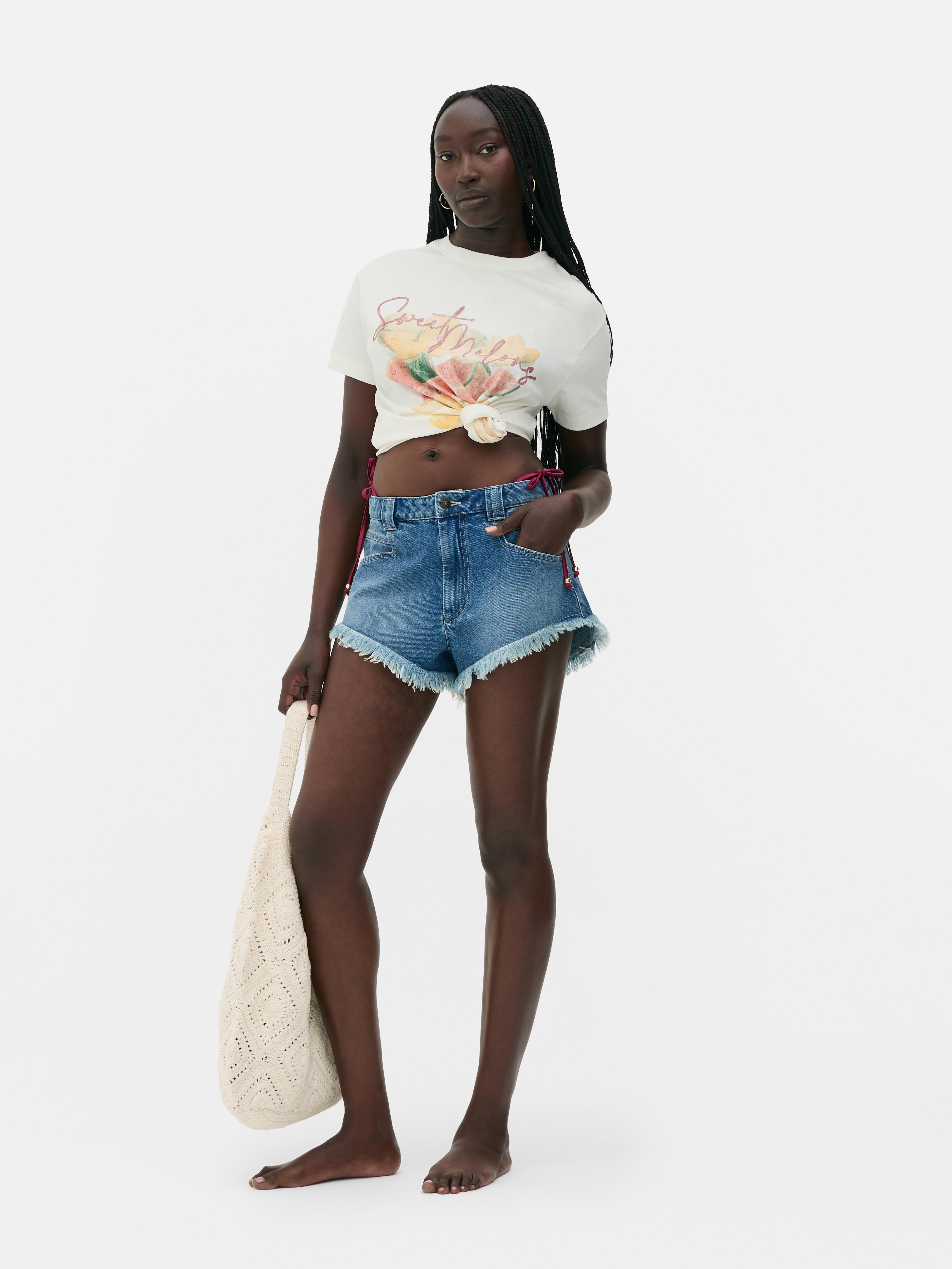 „Rita Ora“ Oversized-T-Shirt mit Melonengrafik