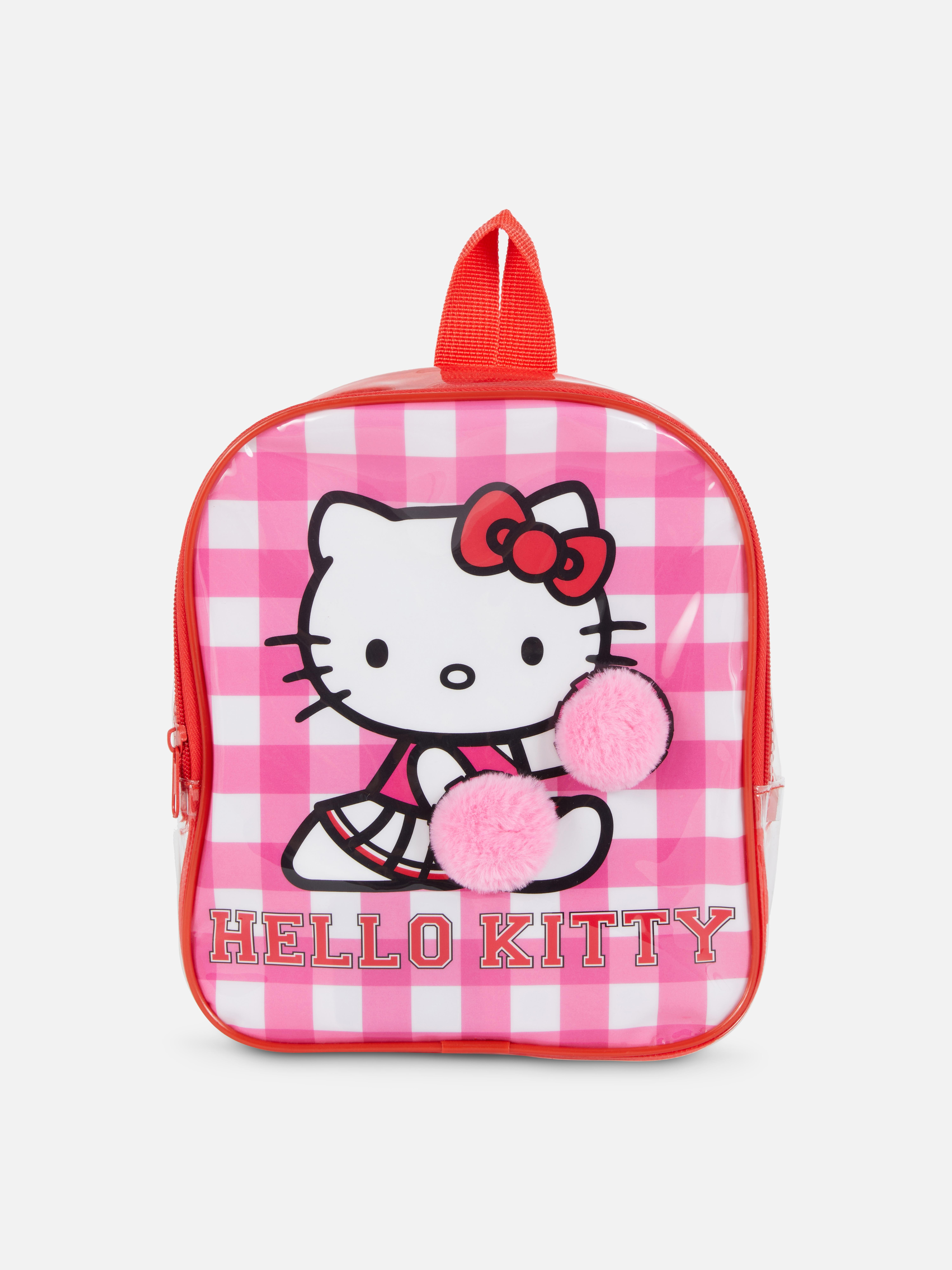 Ginghamový batoh Hello Kitty se sadou psacích potřeb