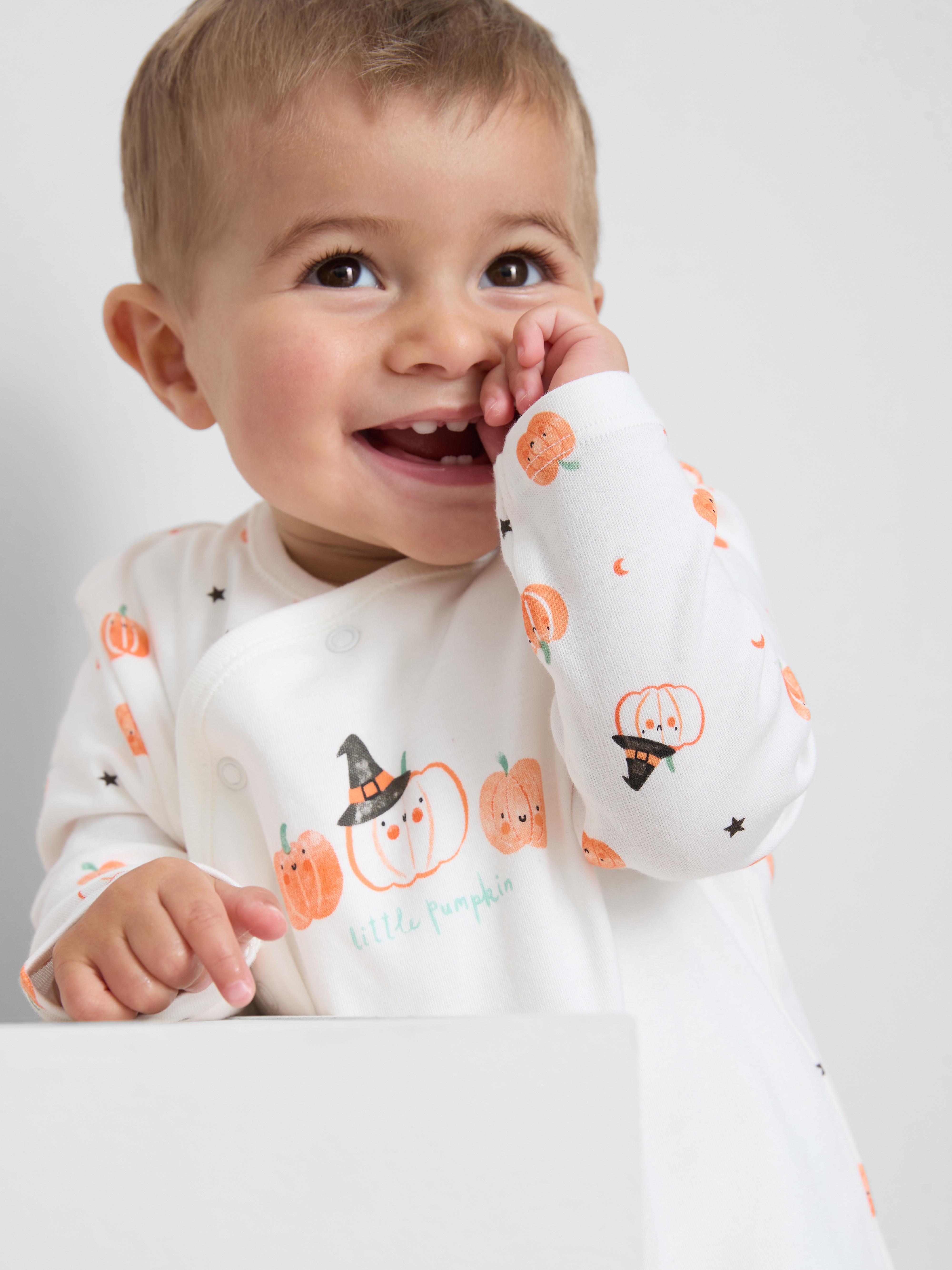 0-24mths | Halloween Wrap-Front Sleepsuit