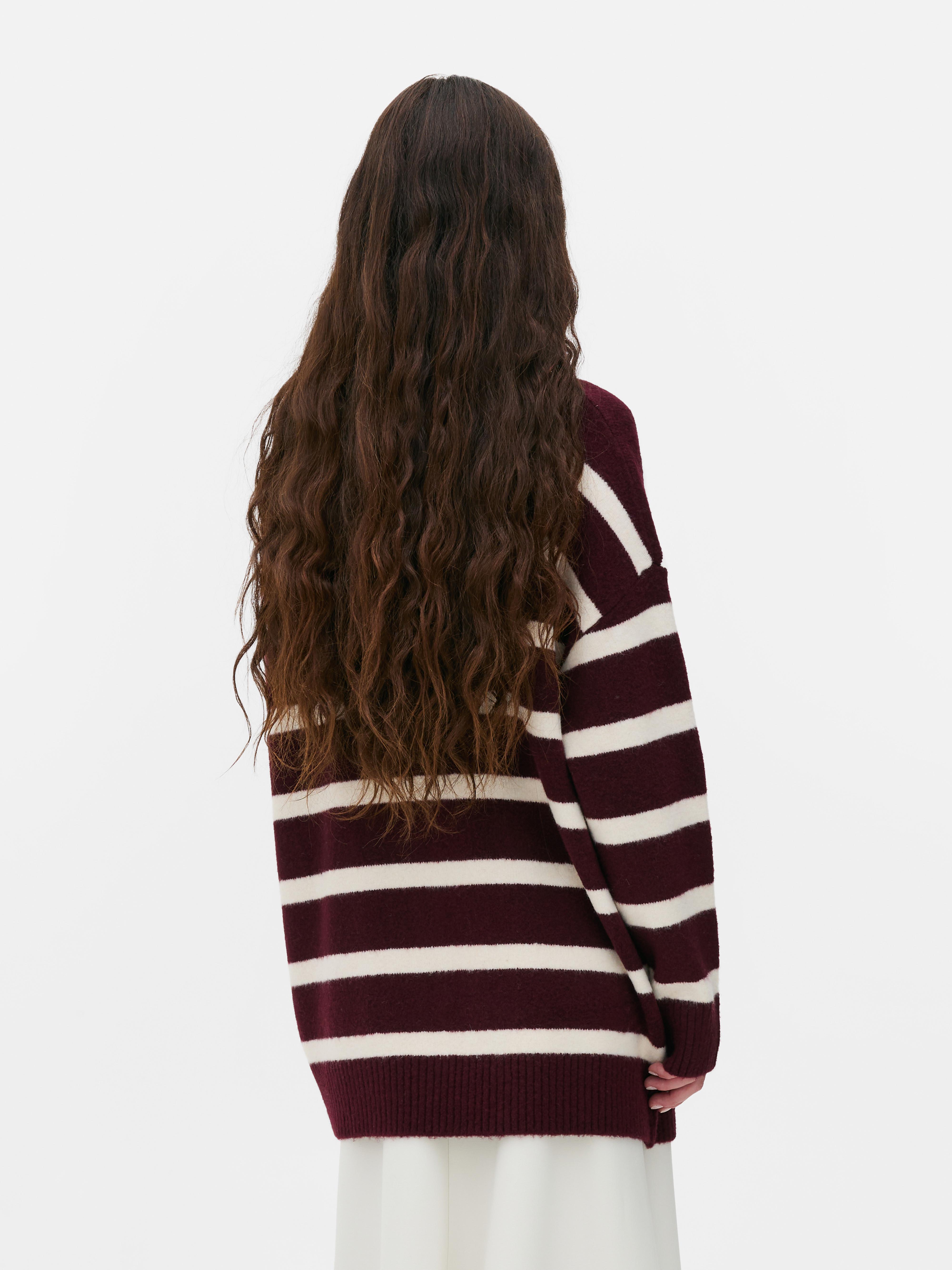 Striped Longline Cardigan