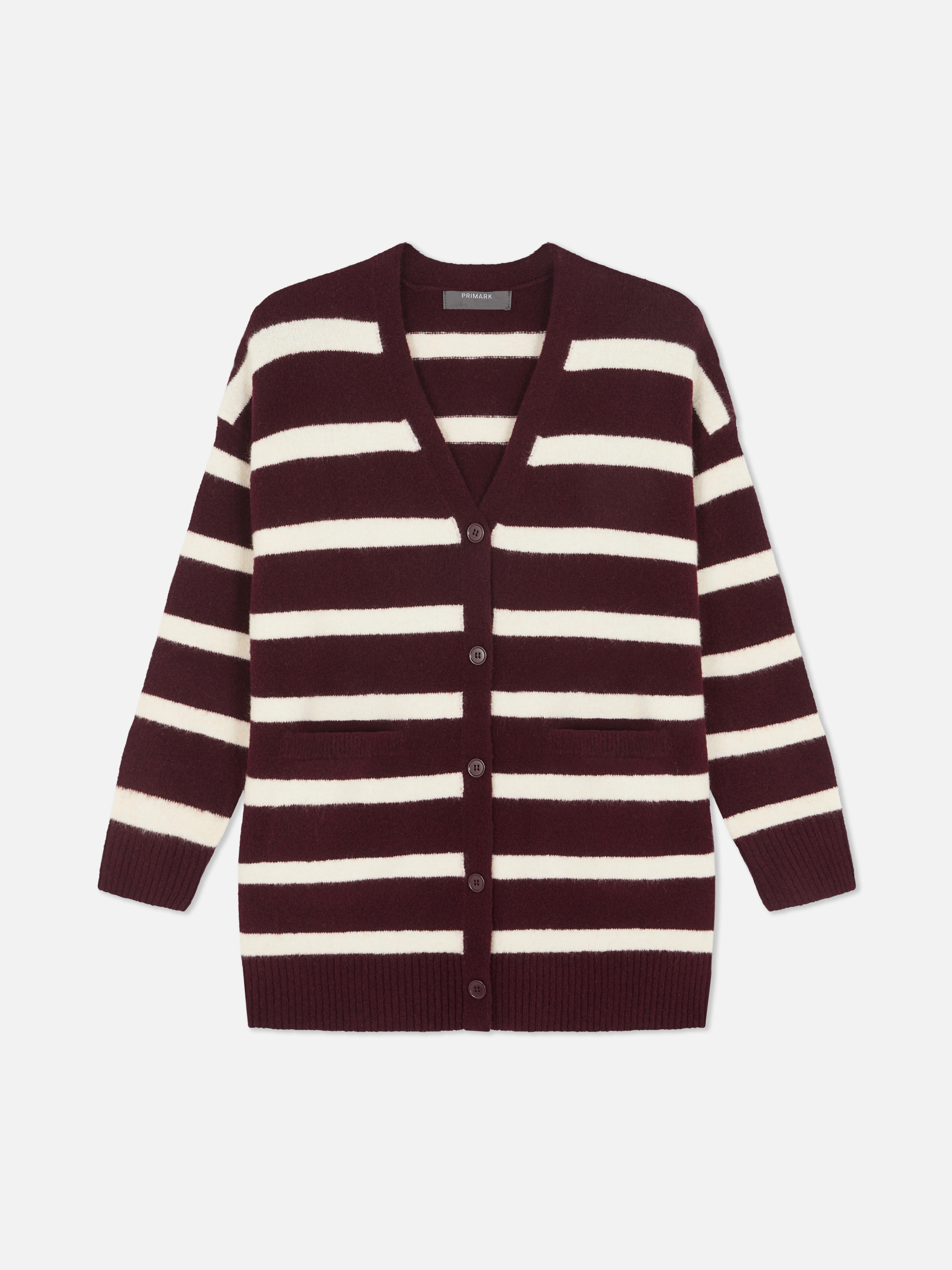 Striped Longline Cardigan