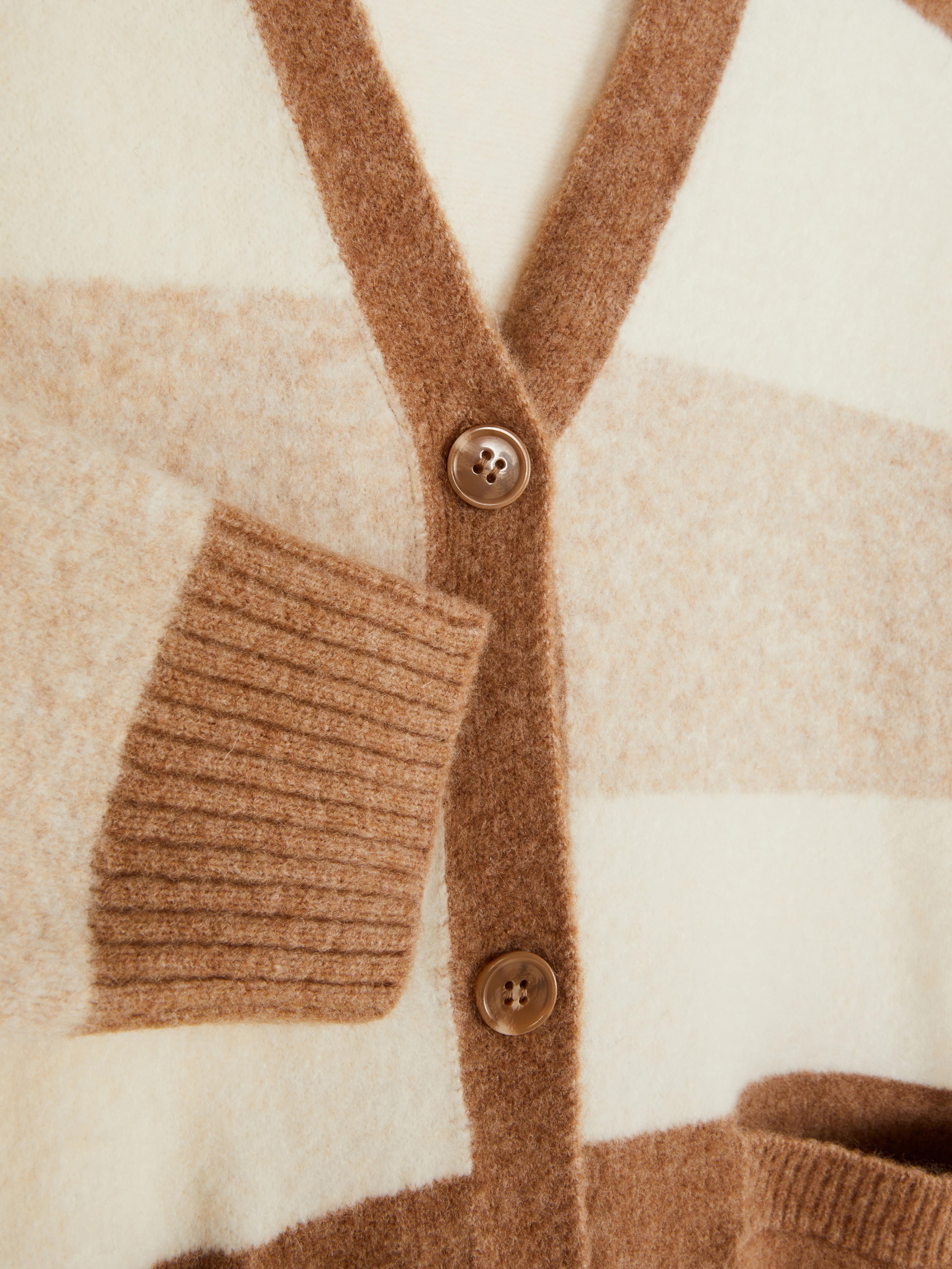 Cardigan lungo a righe