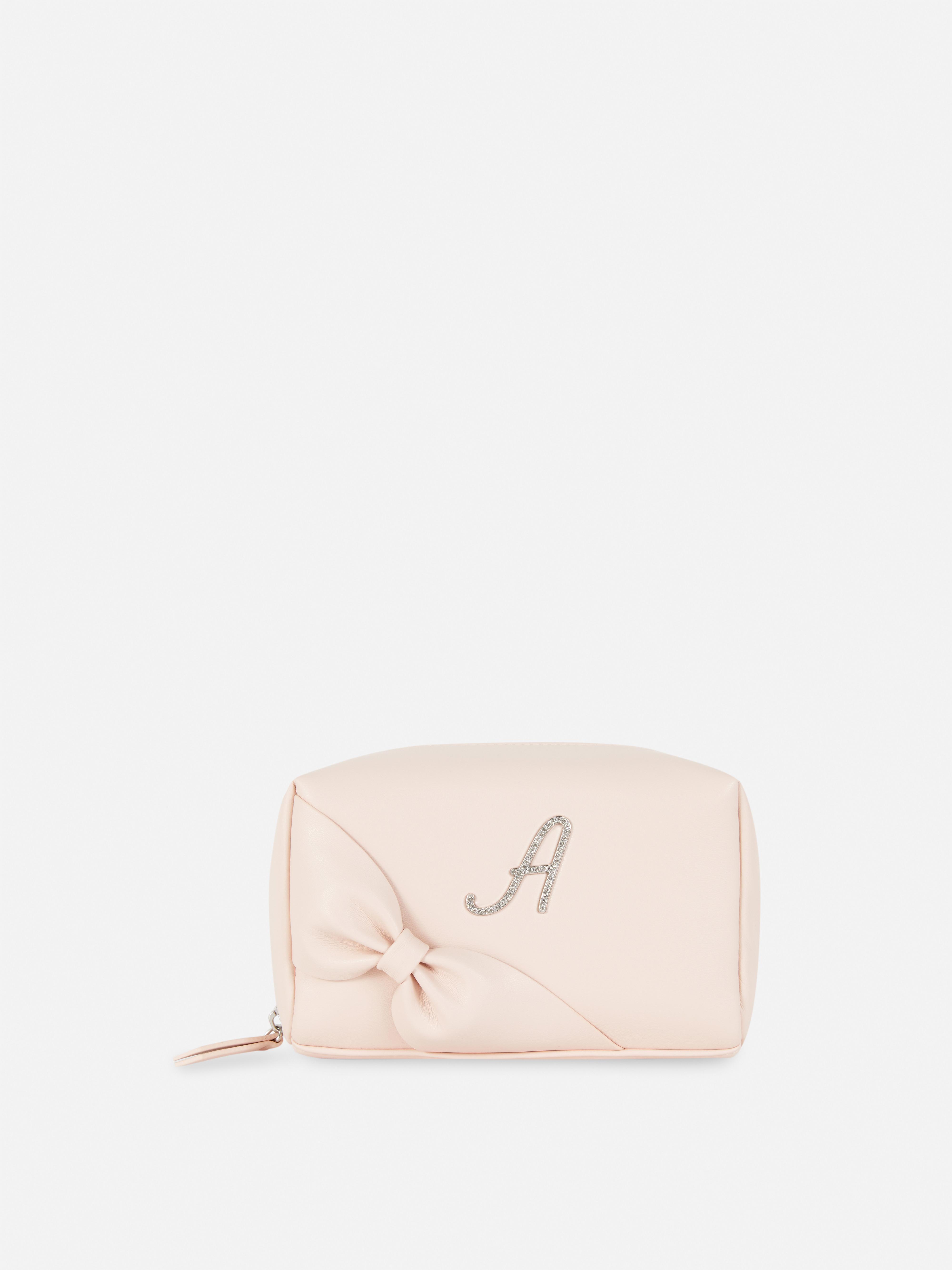 Bolsa maquilhagem inicial imitação pele brilhantes