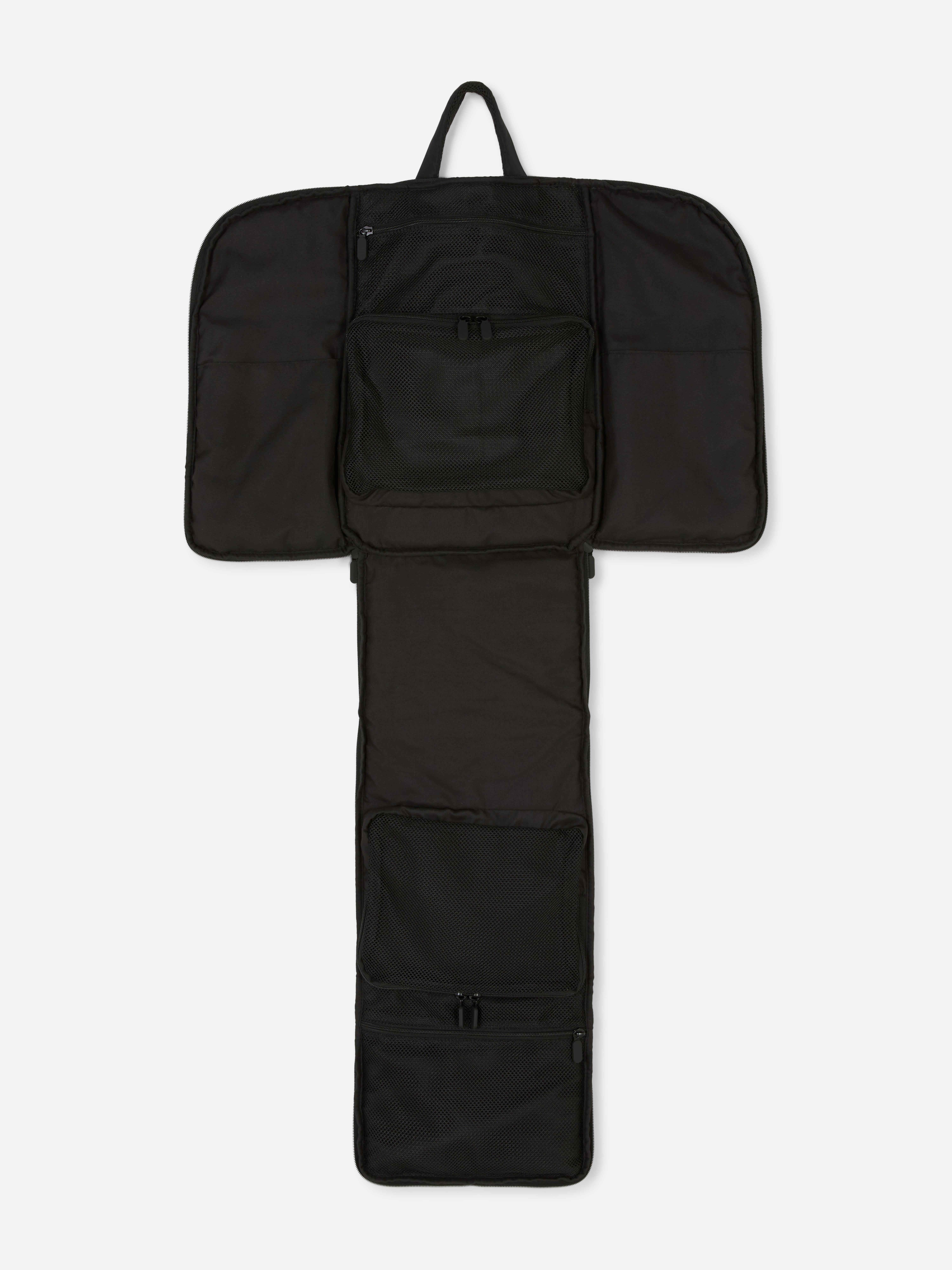 Black Zip Down Backpack