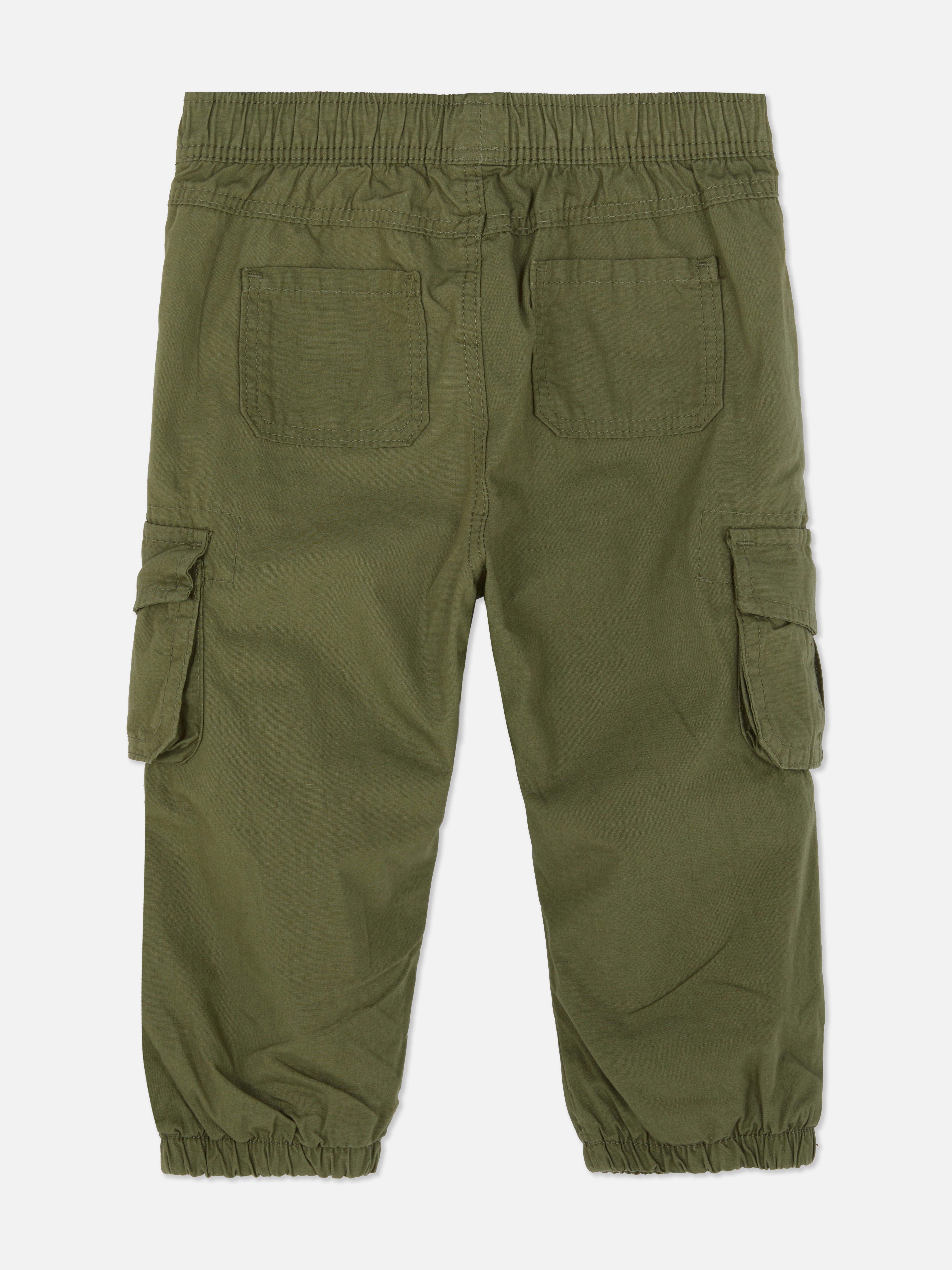Baby Boys Olive 0-36mths | Cuffed Cargo Sweatpants | Primark