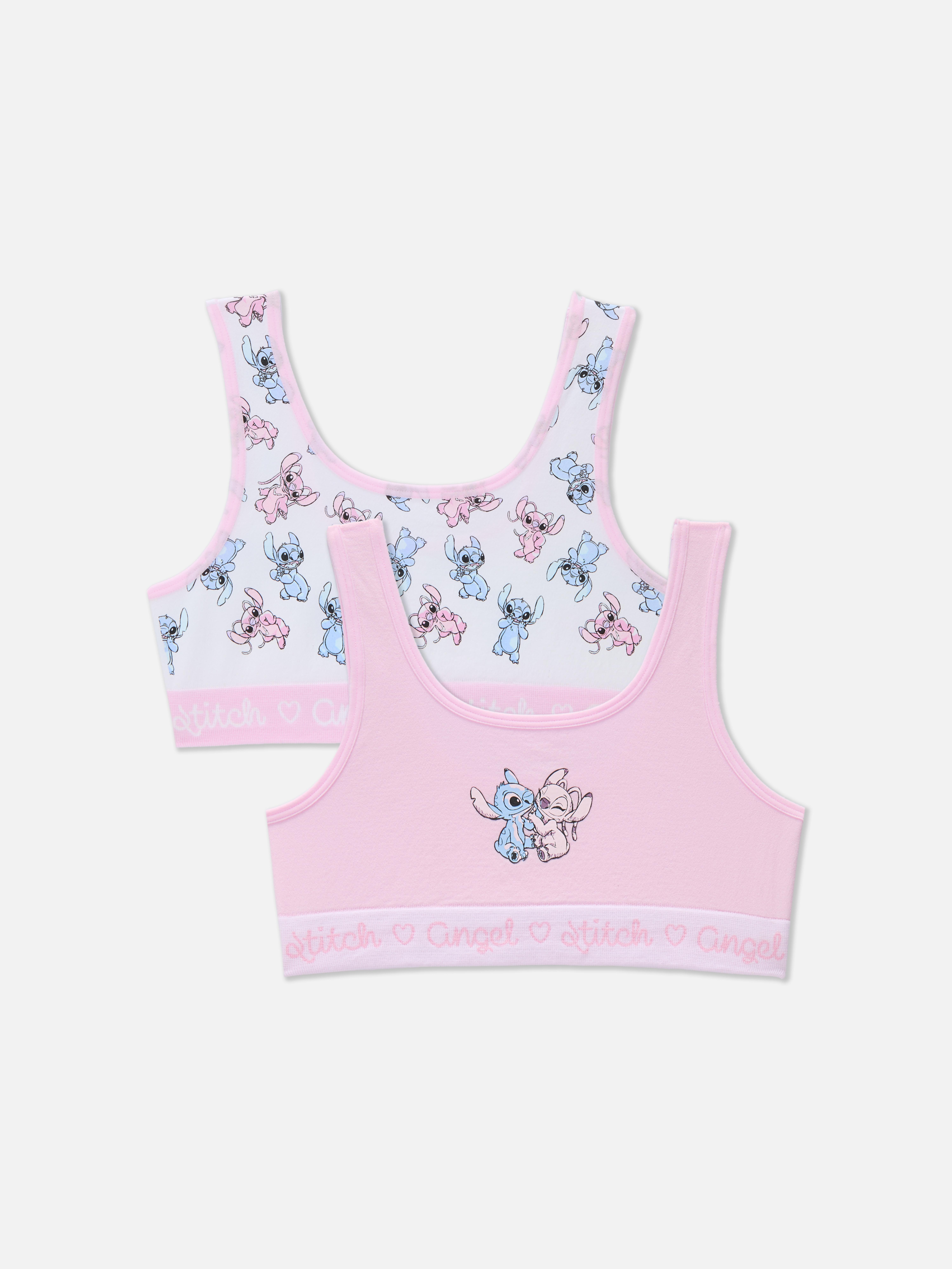 2pk Disney’s Stitch and Angel Seamless Crop Tops