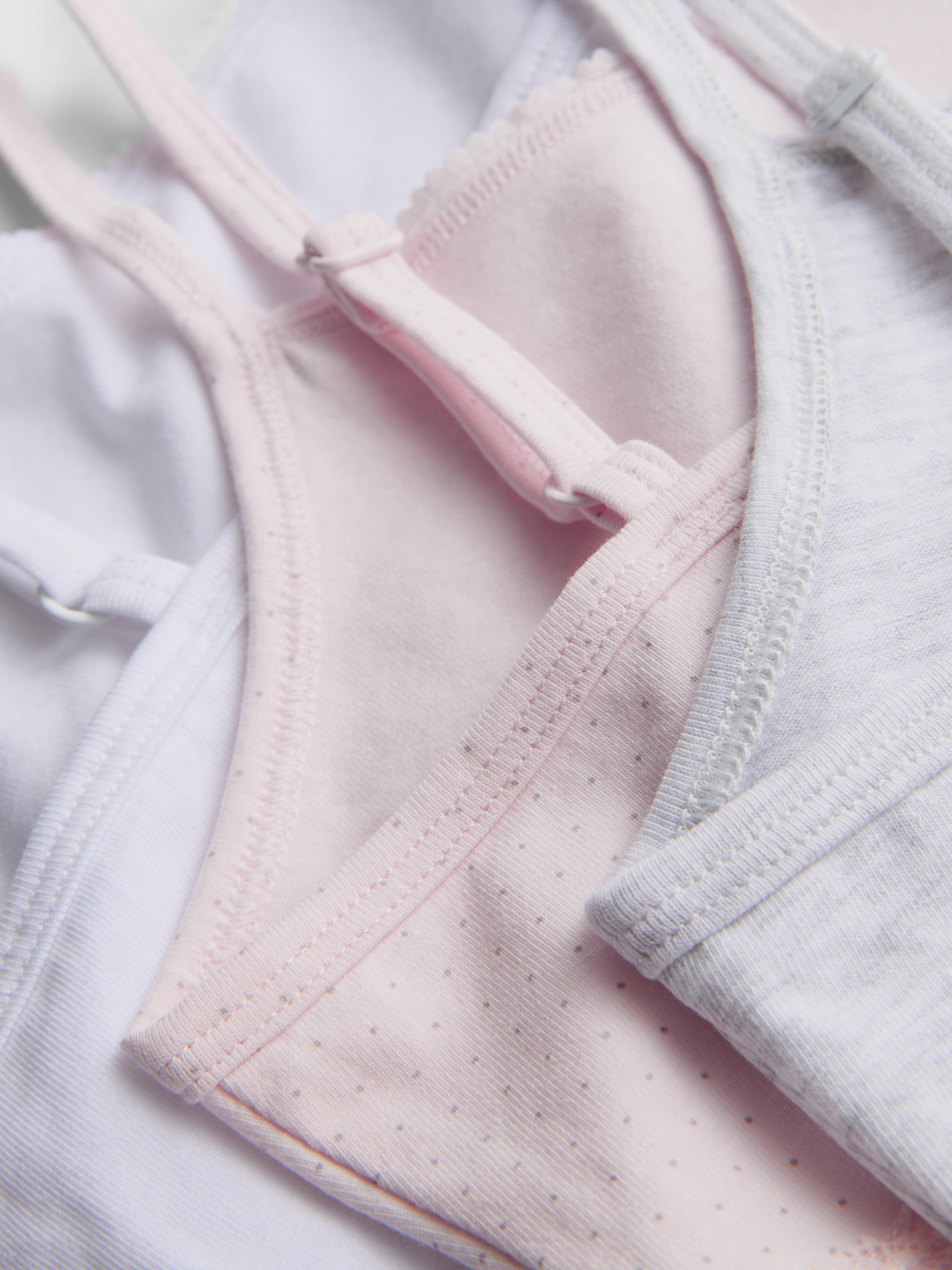 7-15yrs | 3pk Lace Trim Cropped Tops