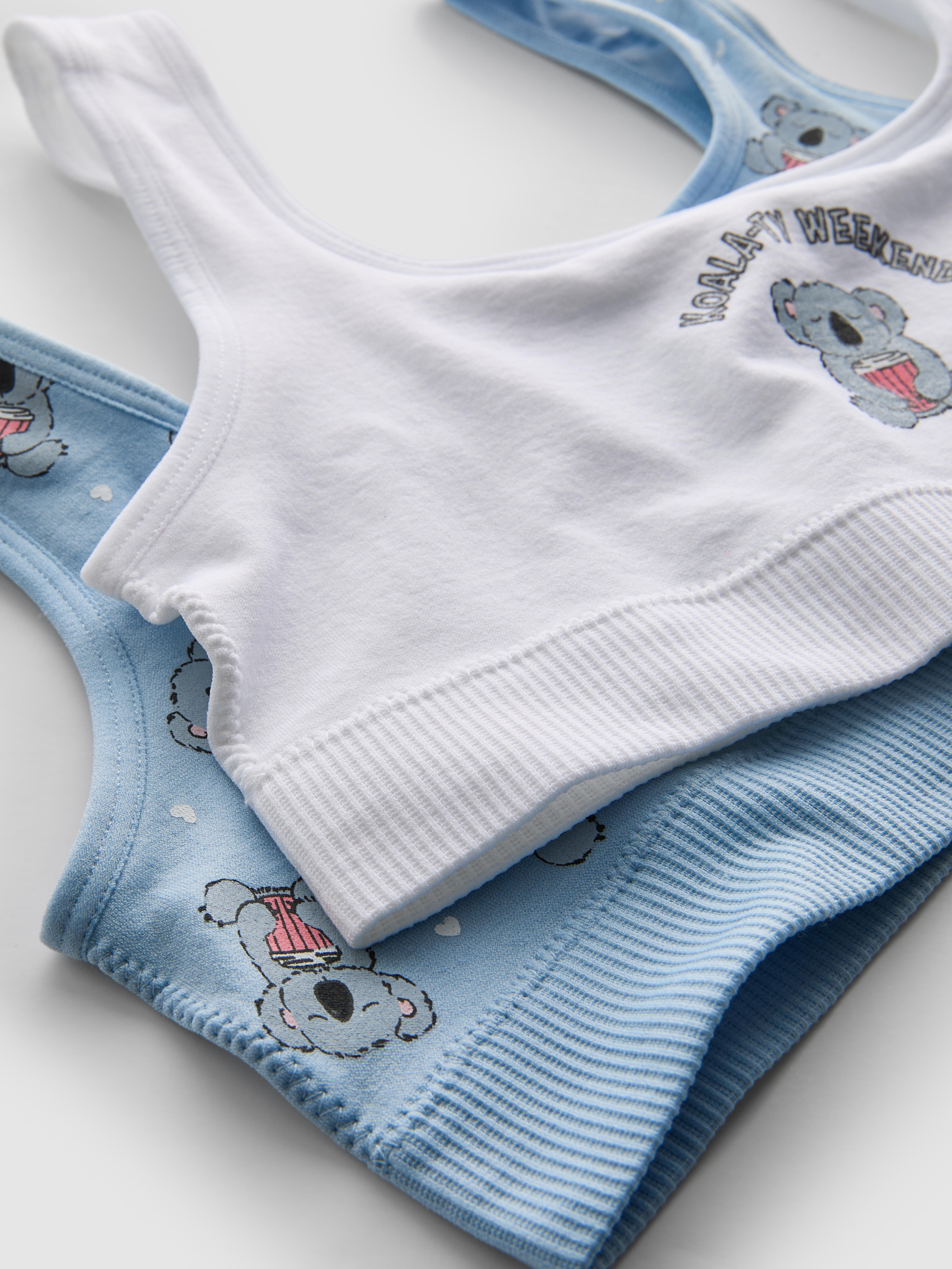 7-15yrs | 2pk Seamless Koala Graphic Cropped Tops
