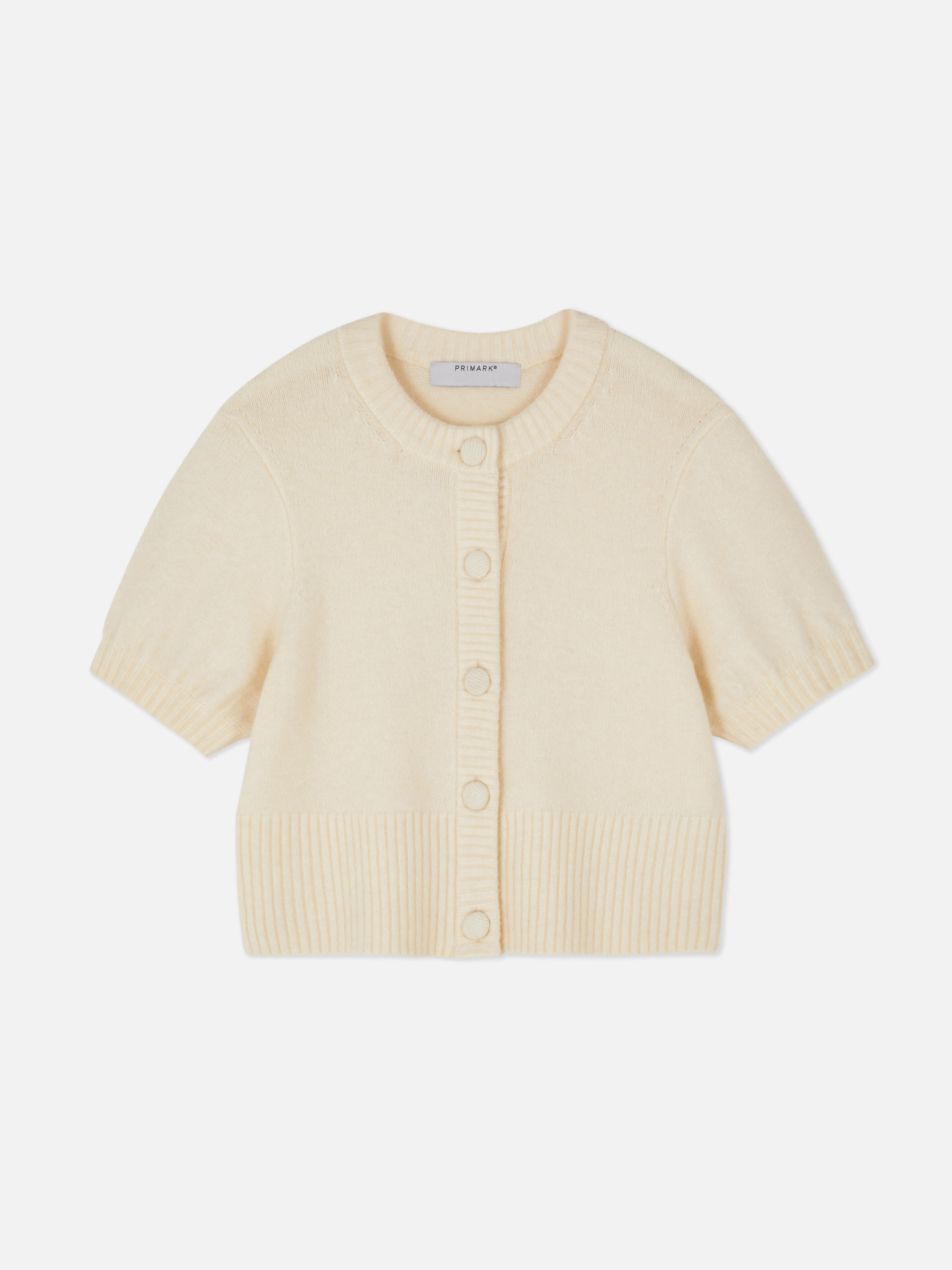 Button-Up Short Sleeve Cardigan