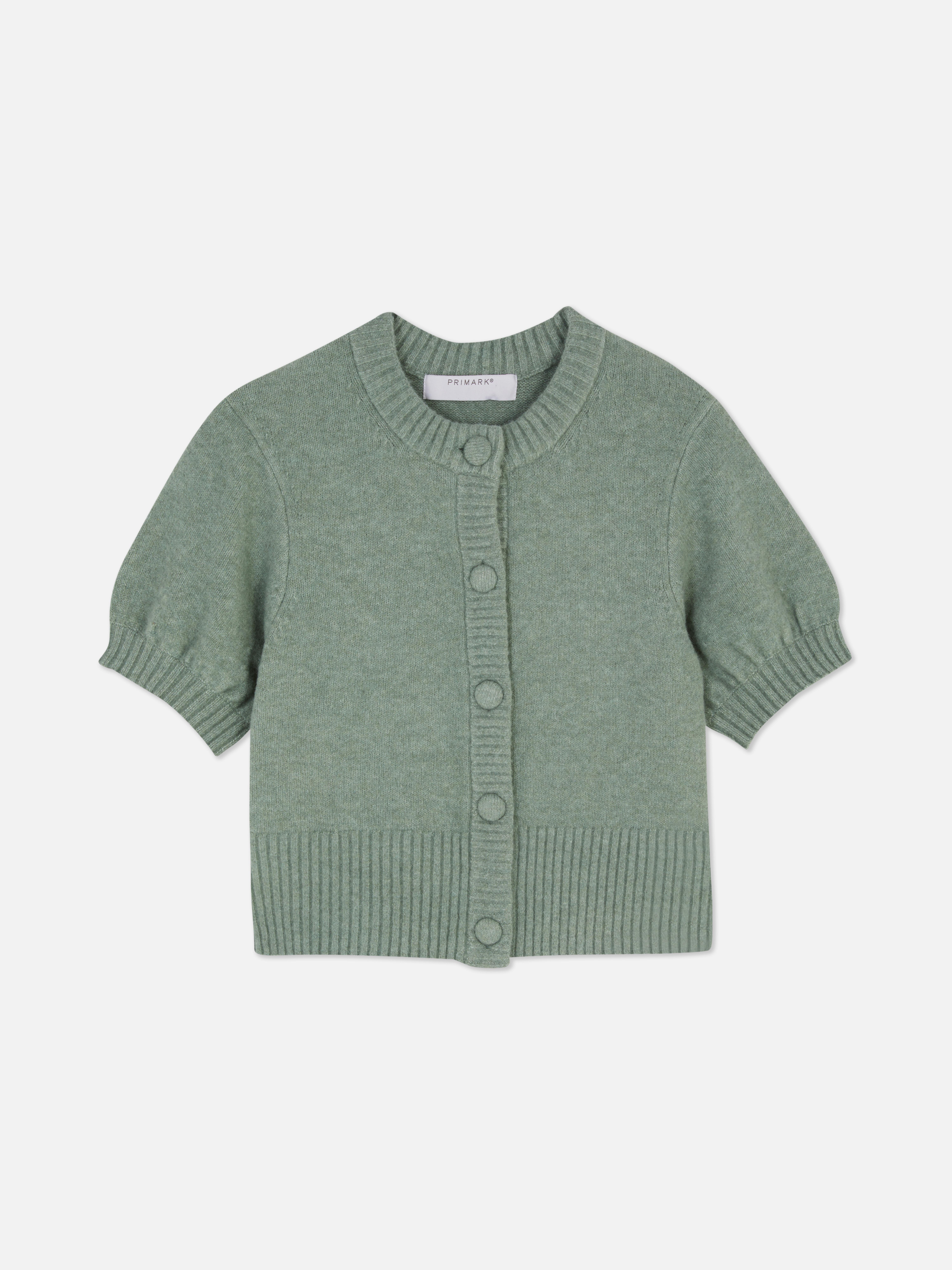 Button-Up Short Sleeve Cardigan