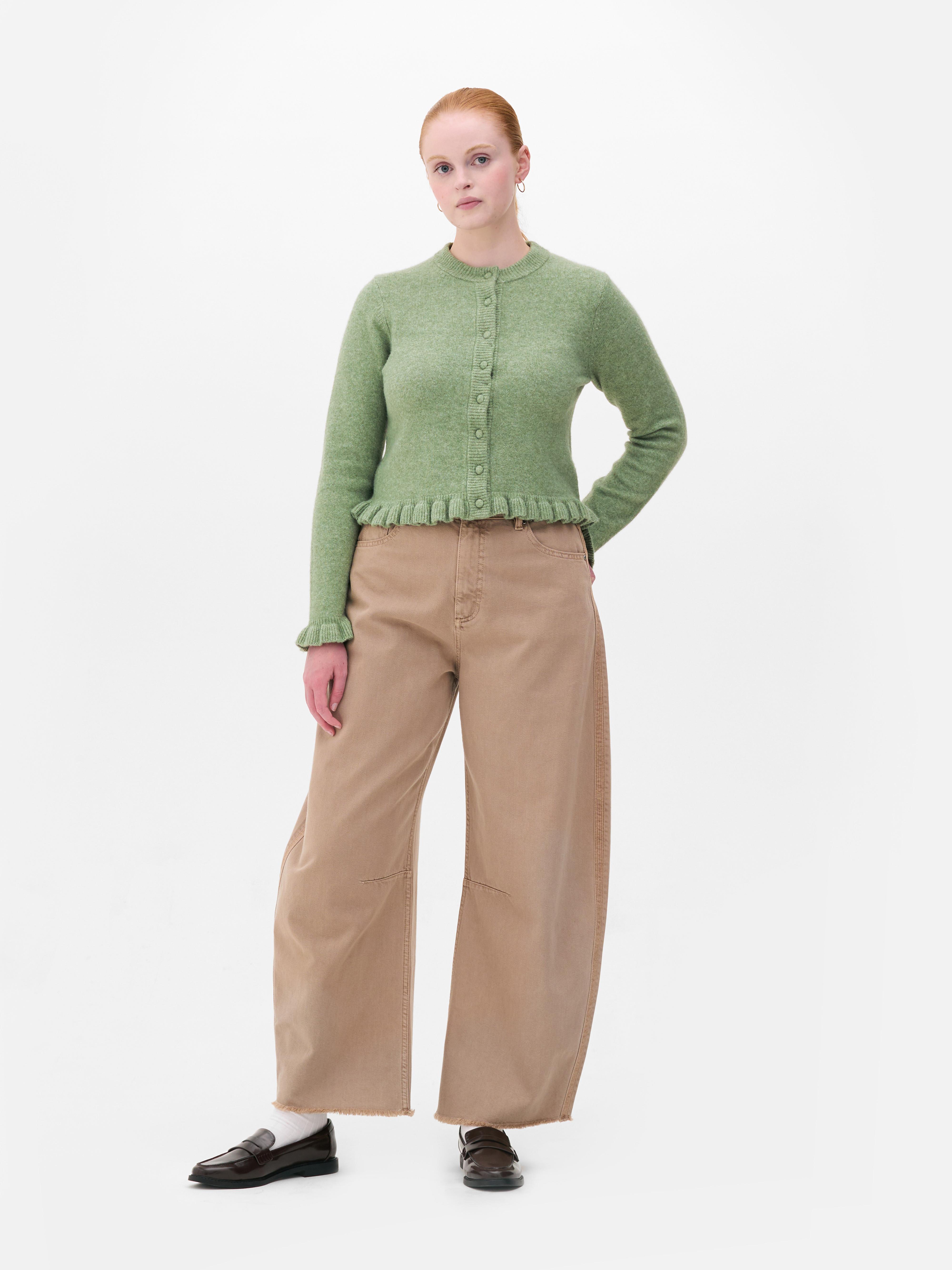 Cárdigan con volante