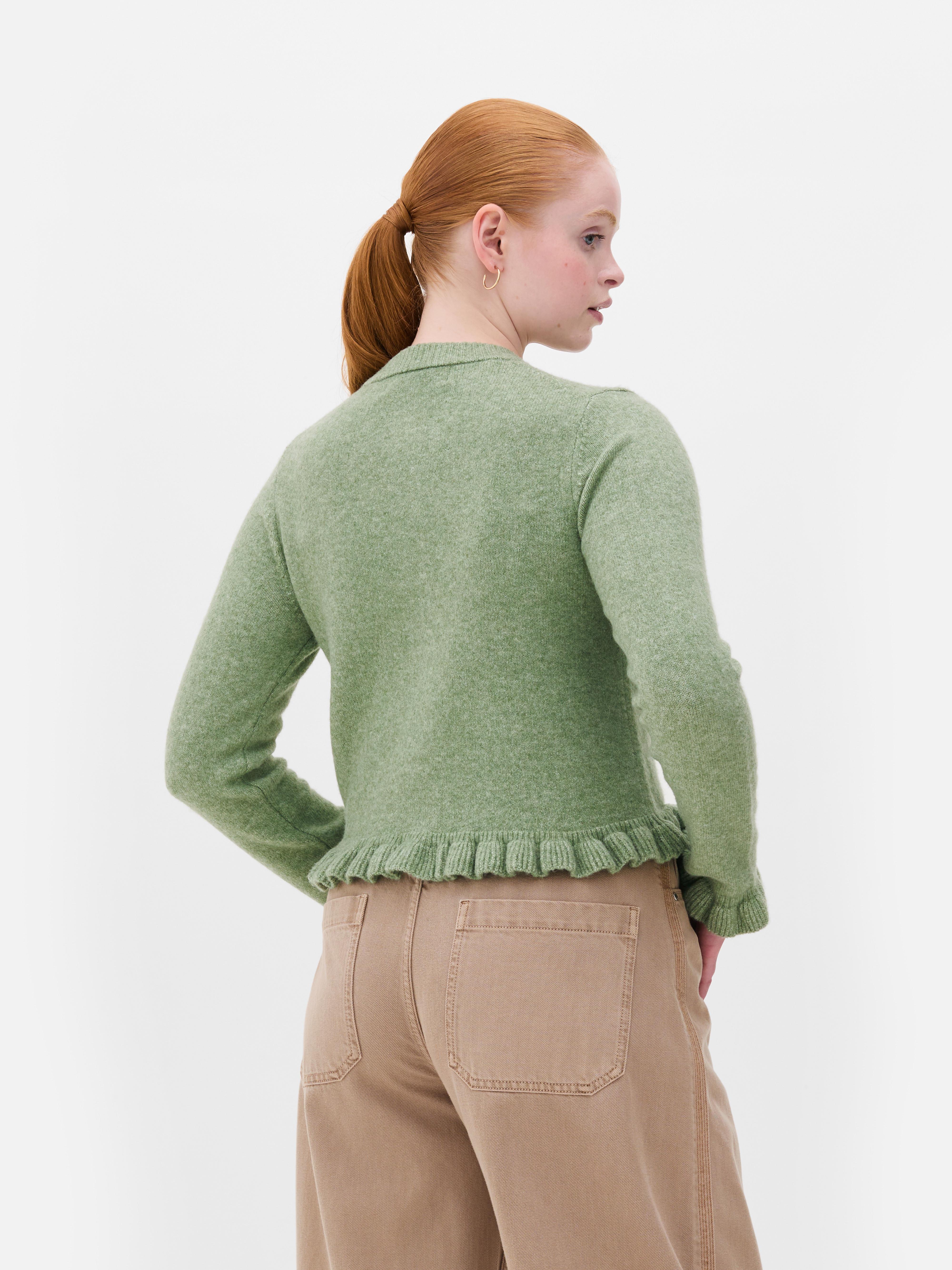 Cárdigan con volante