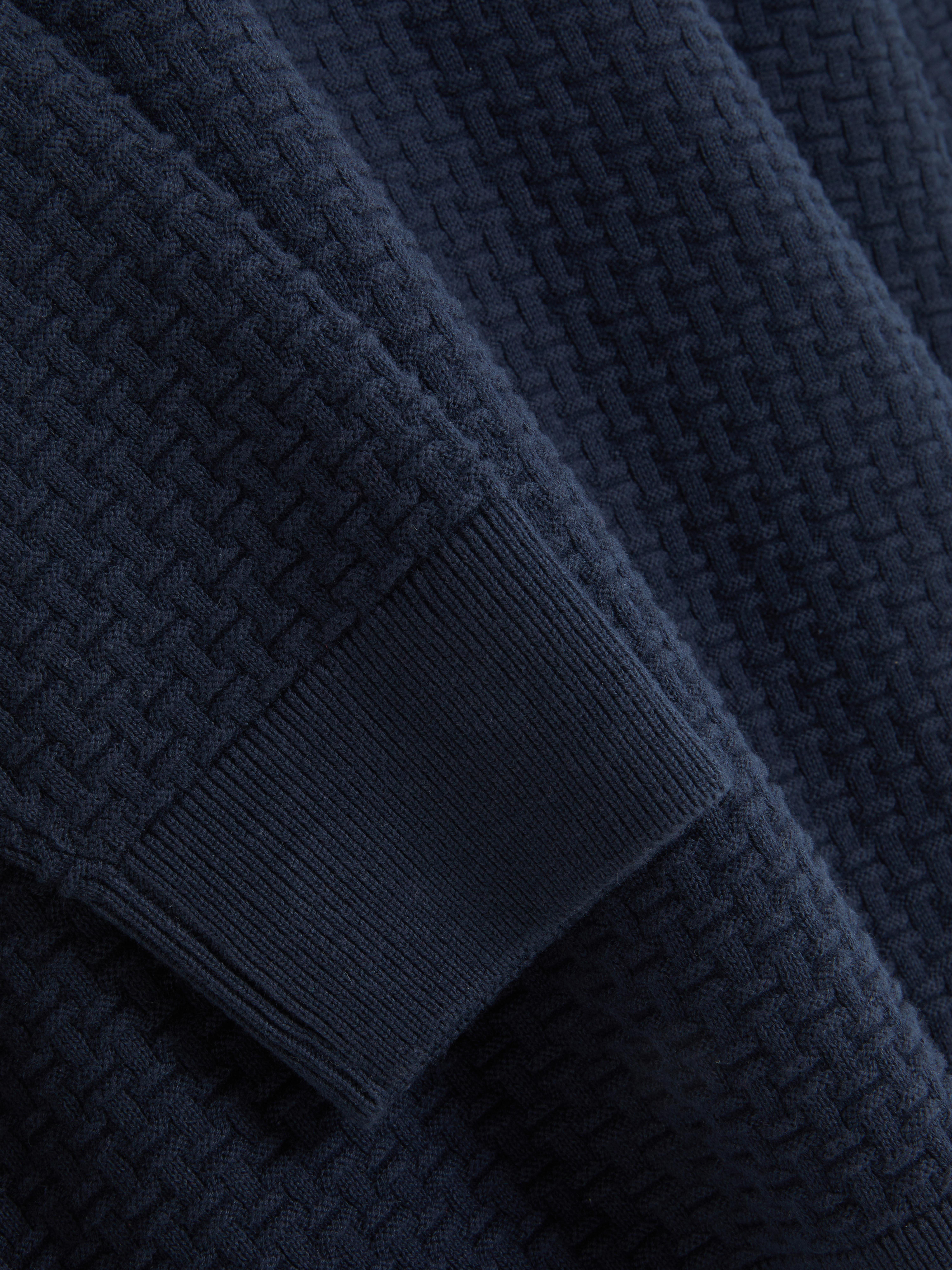 Textured Crew Neck Sweater