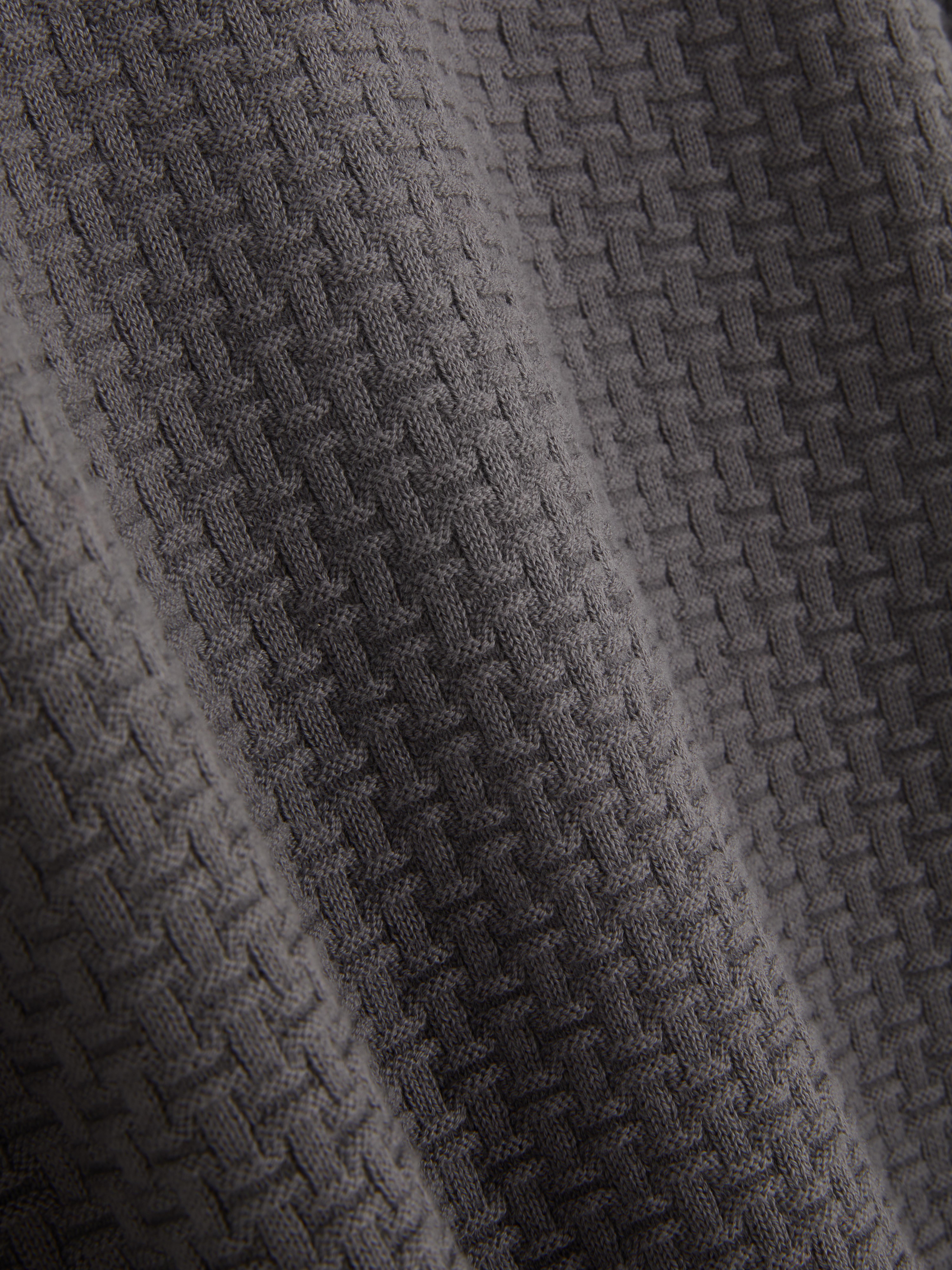 Pull texturé à col ras-du-cou