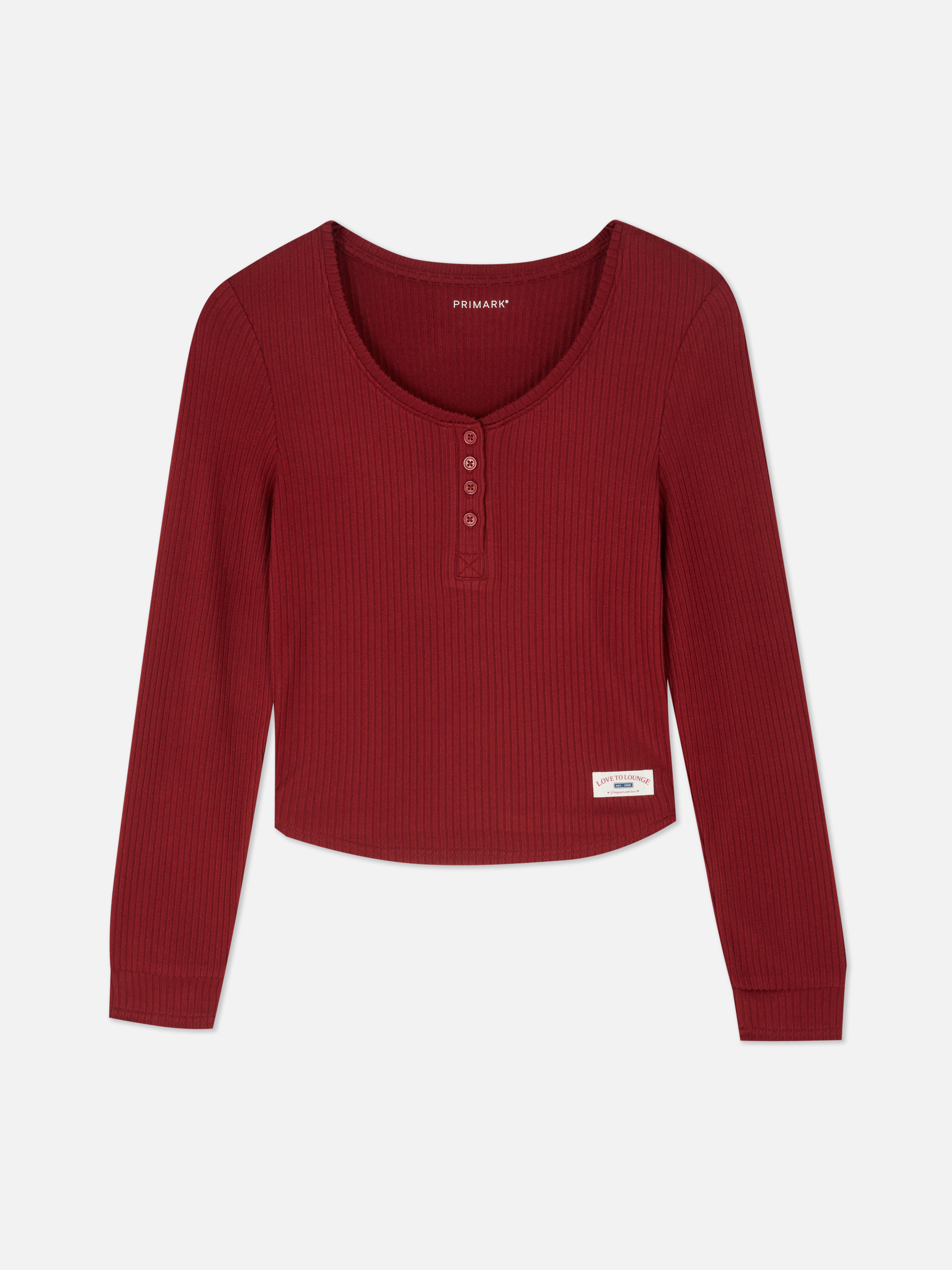 Love To Lounge Ribbed Pyjama Top