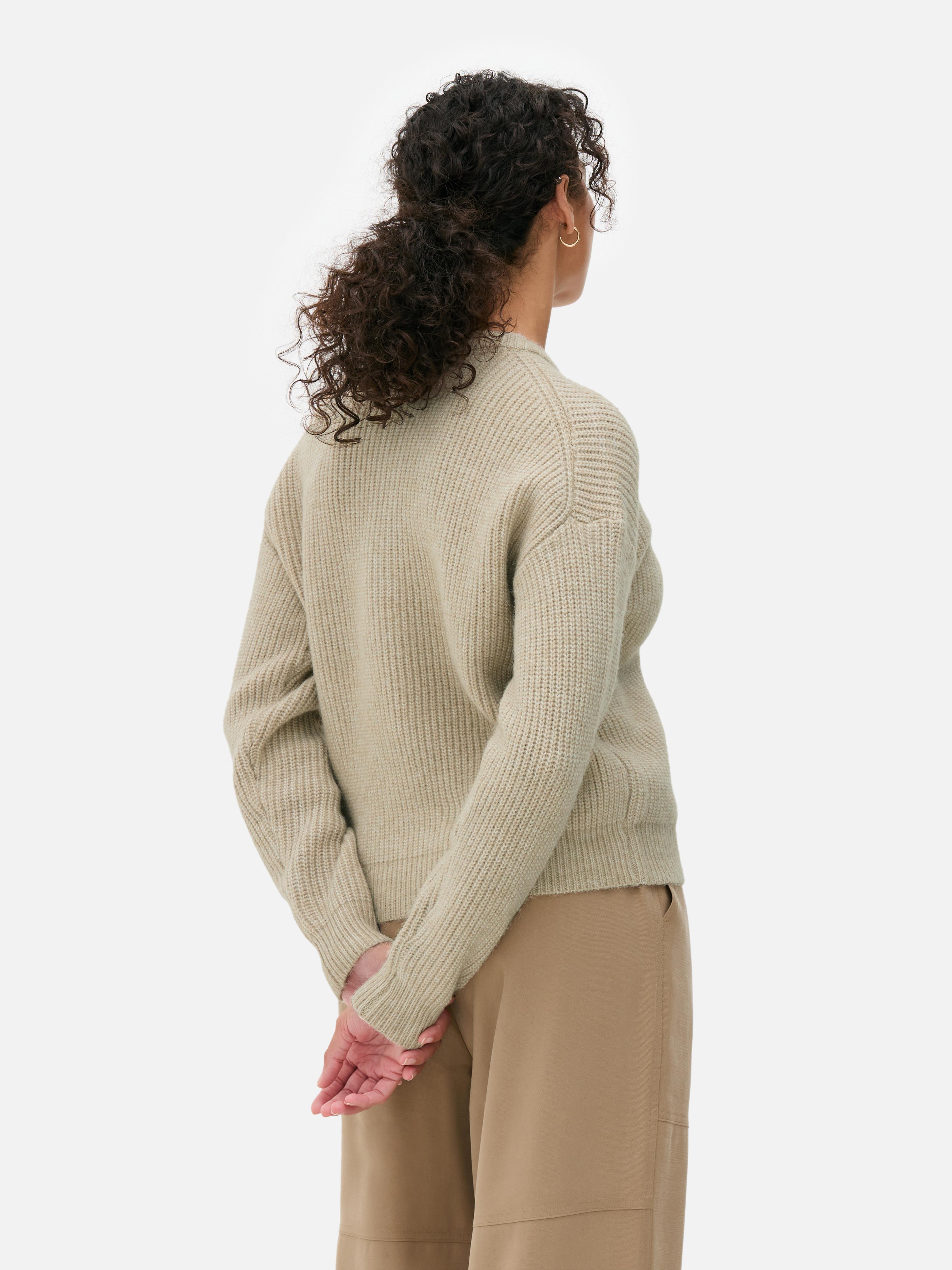 Knitted Button Placket Jumper