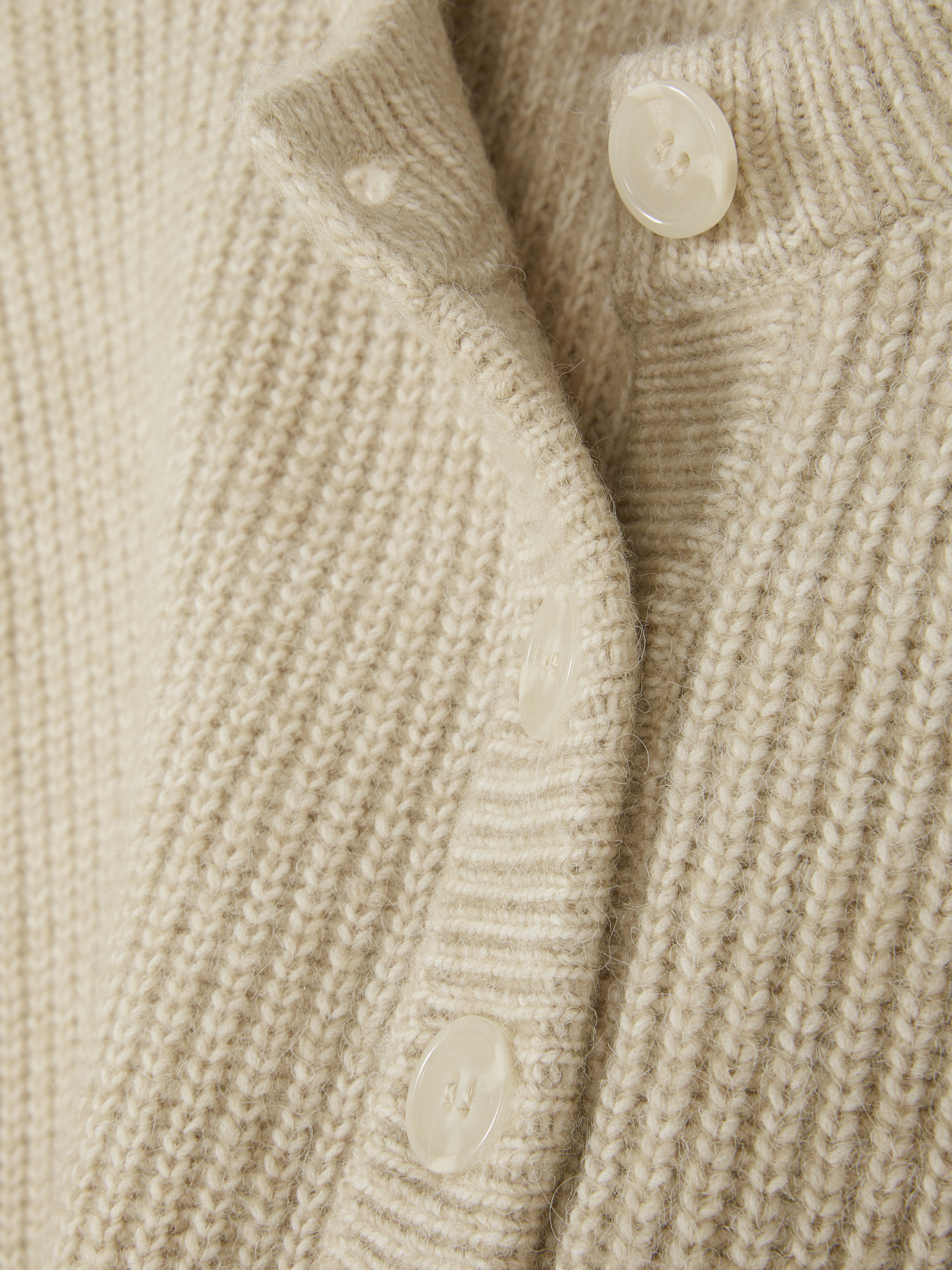 Knitted Button Placket Jumper