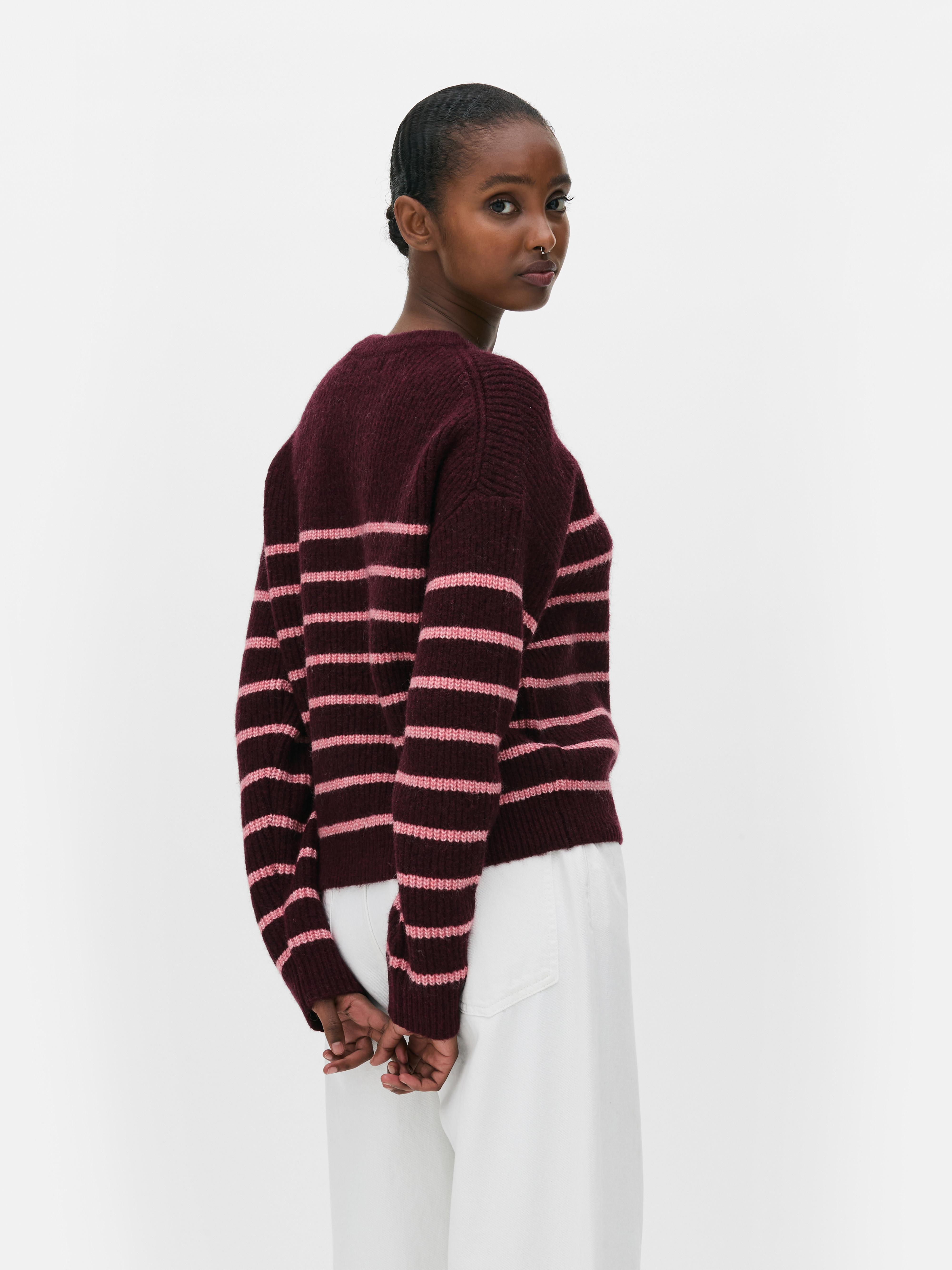 Knitted Button Placket Jumper