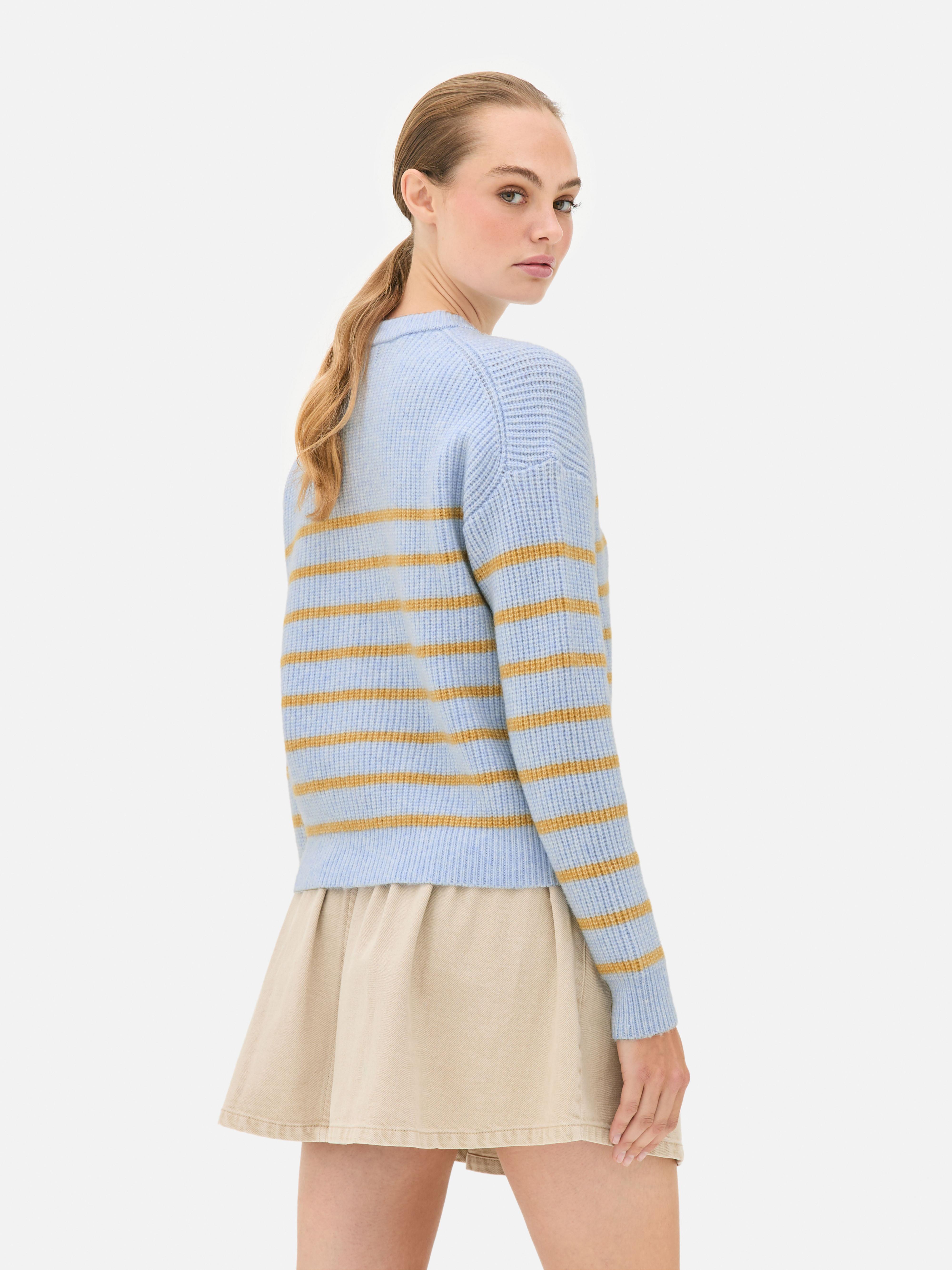 Knitted Button Placket Jumper