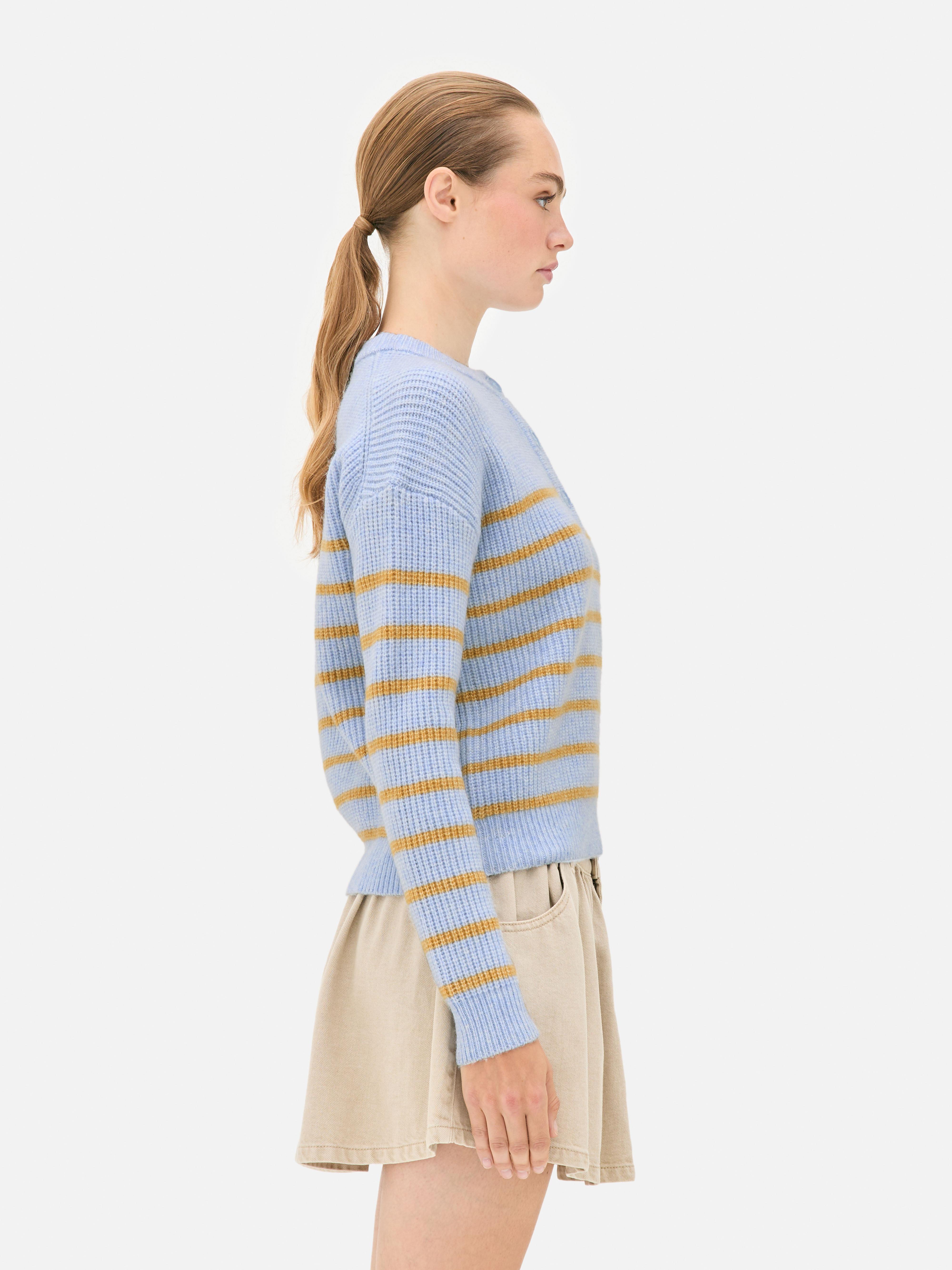 Knitted Button Placket Jumper