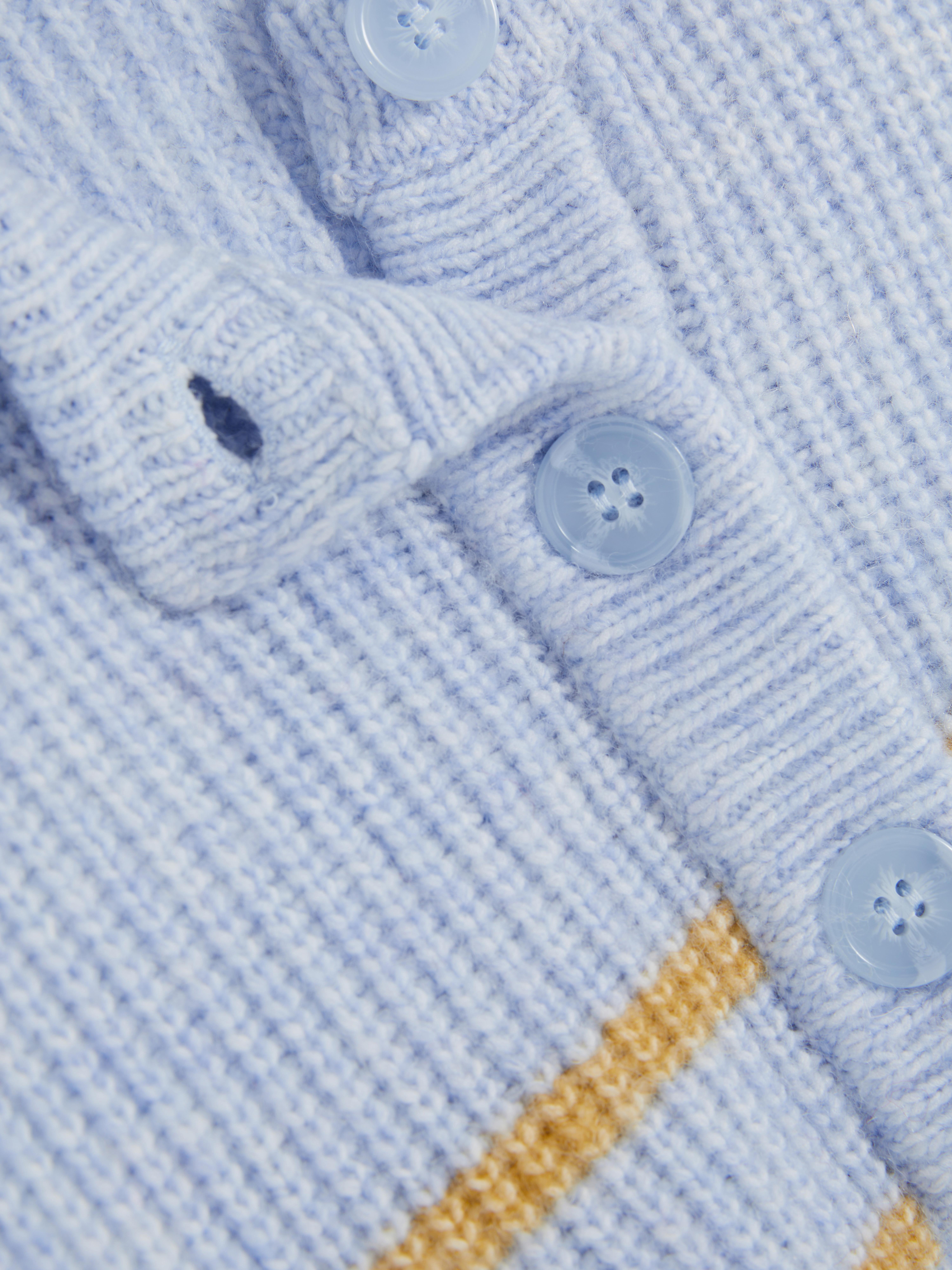 Knitted Button Placket Jumper