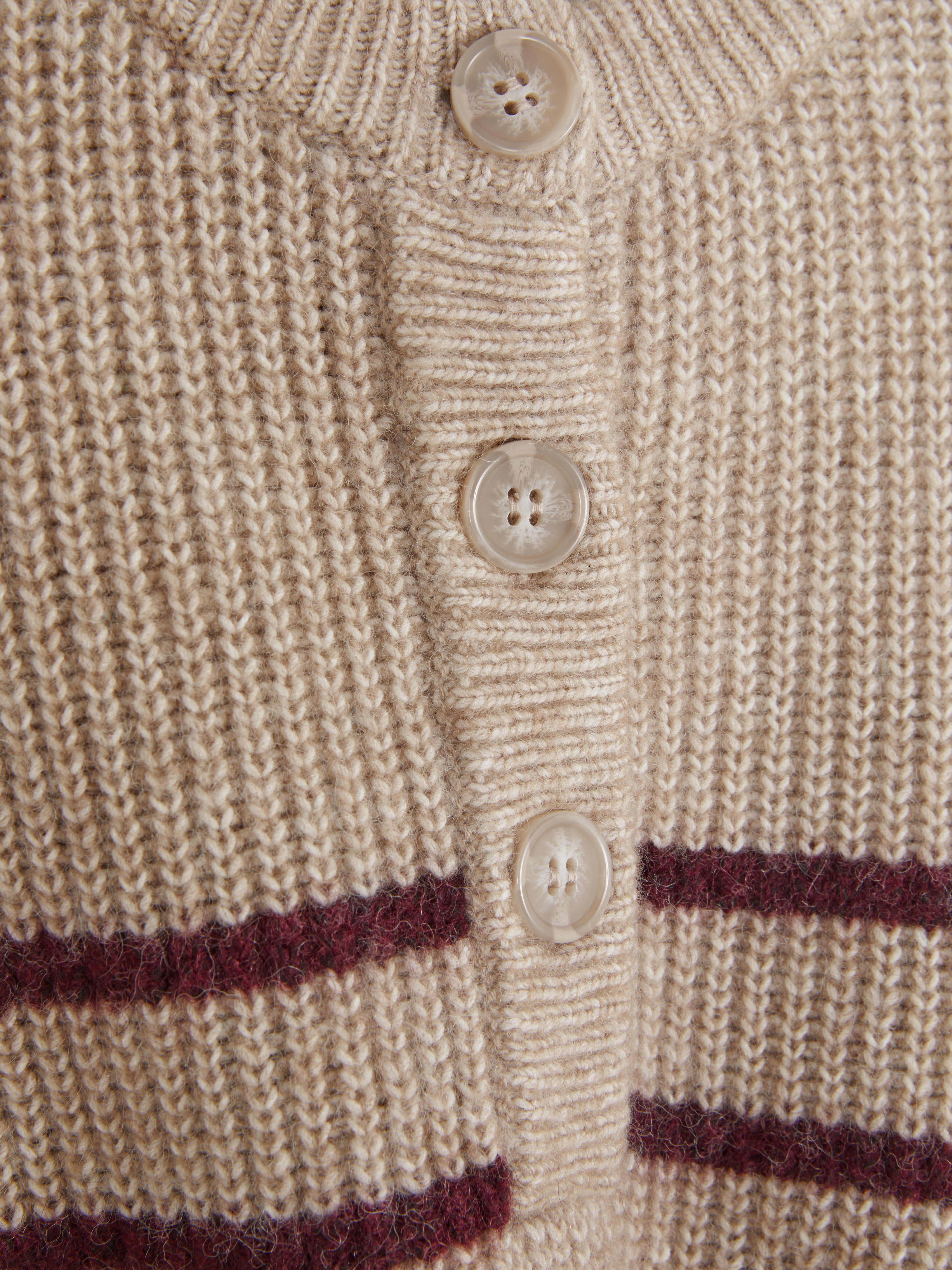 Knitted Button Placket Sweater