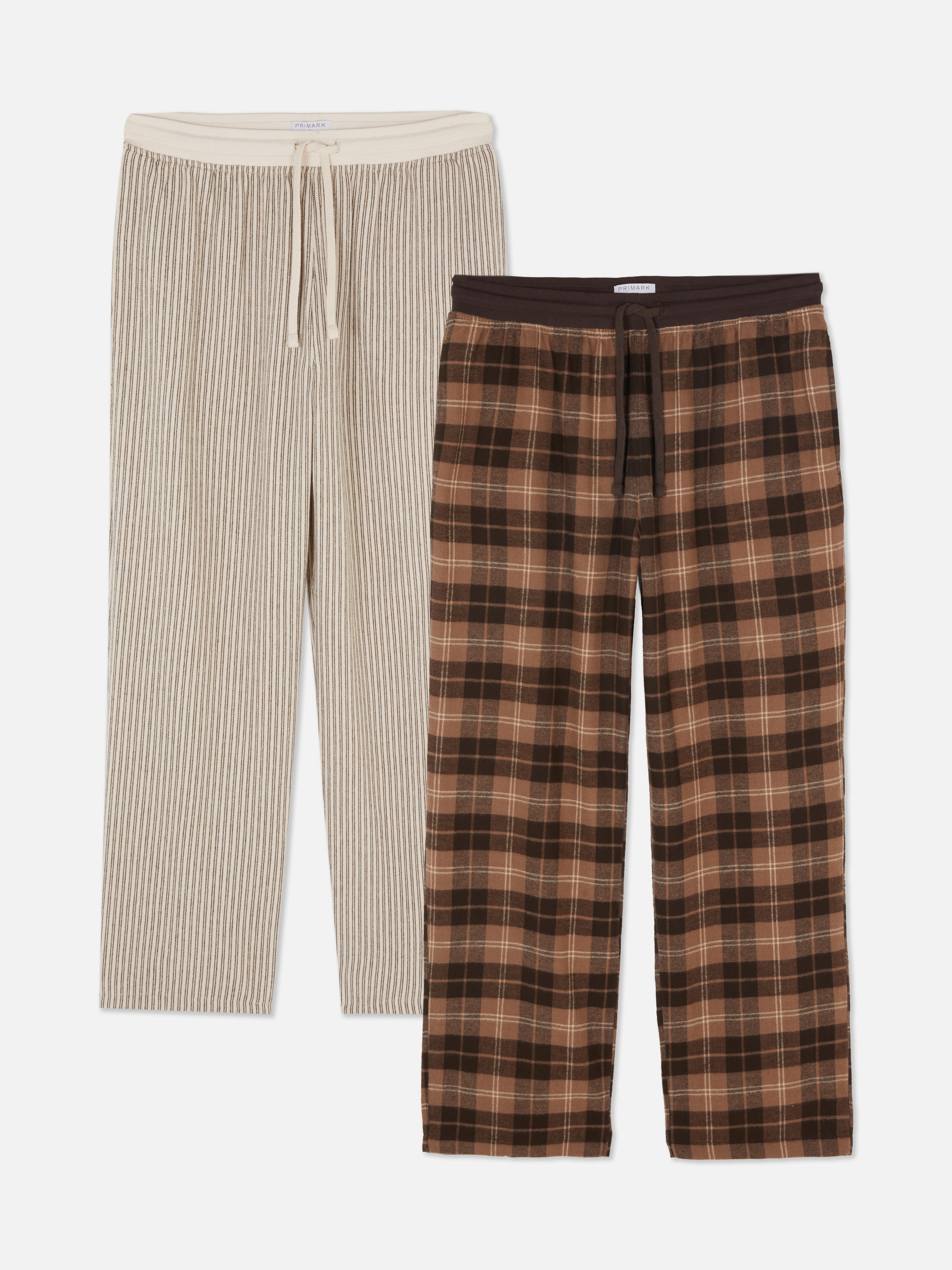 Lot de 2 bas de pyjama à cordon de serrage