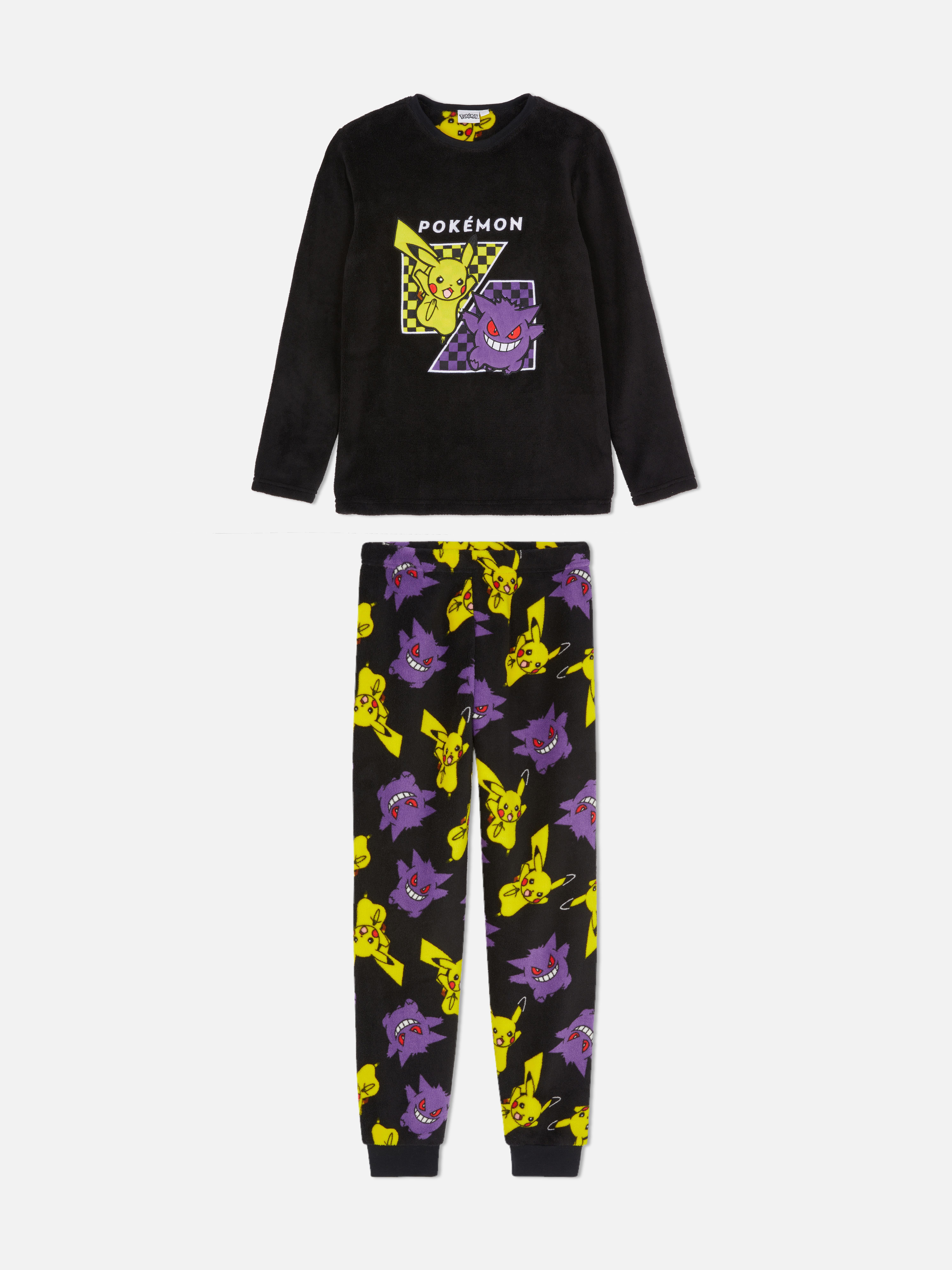 Pyjama Polaire Long Garçon Pokémon - Motif Pikachu, Chaud Et Confortable Pour Nuits D'Hiver