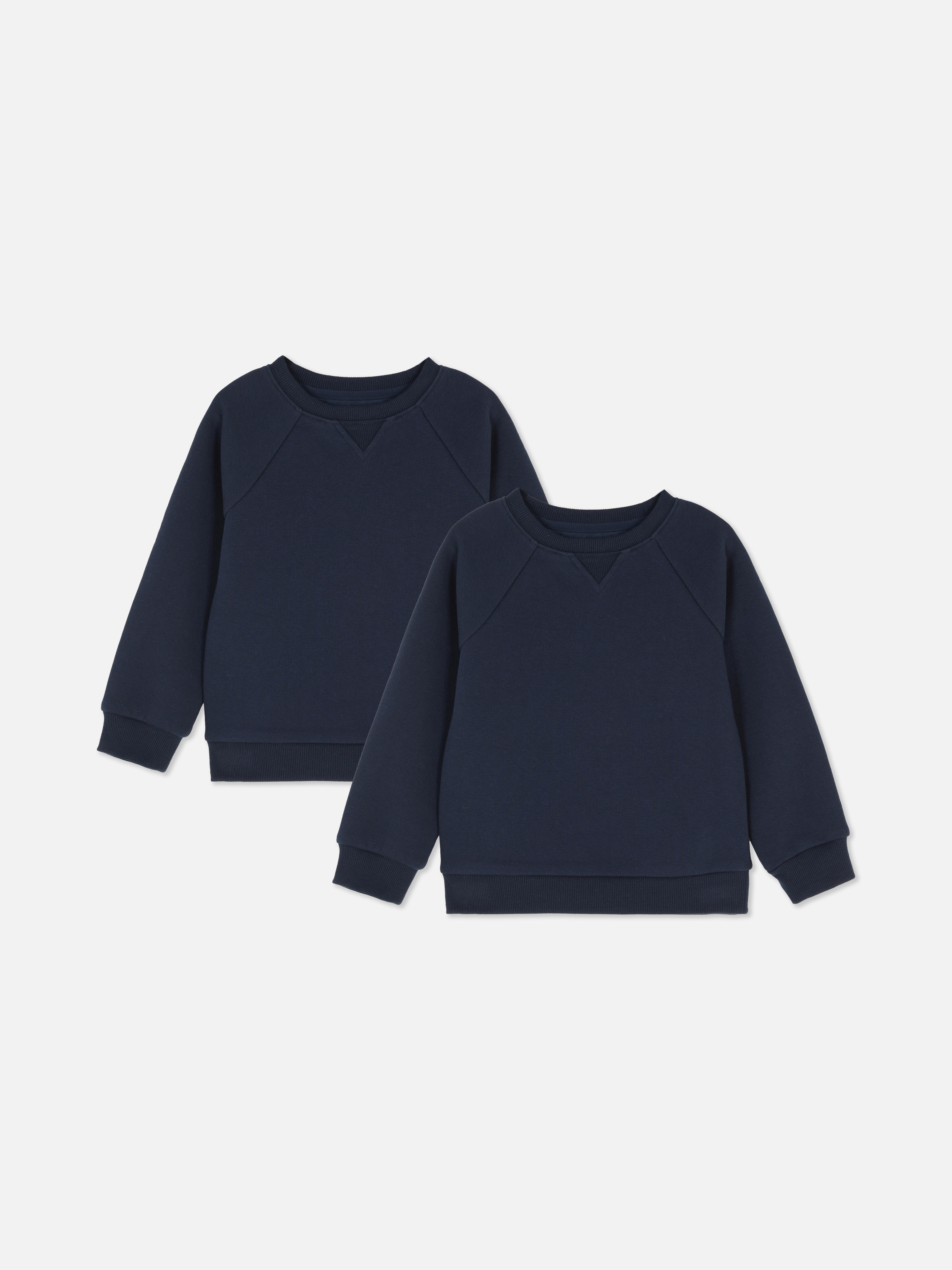 2pk Younger Kids' Crew Neck Sweatshirts