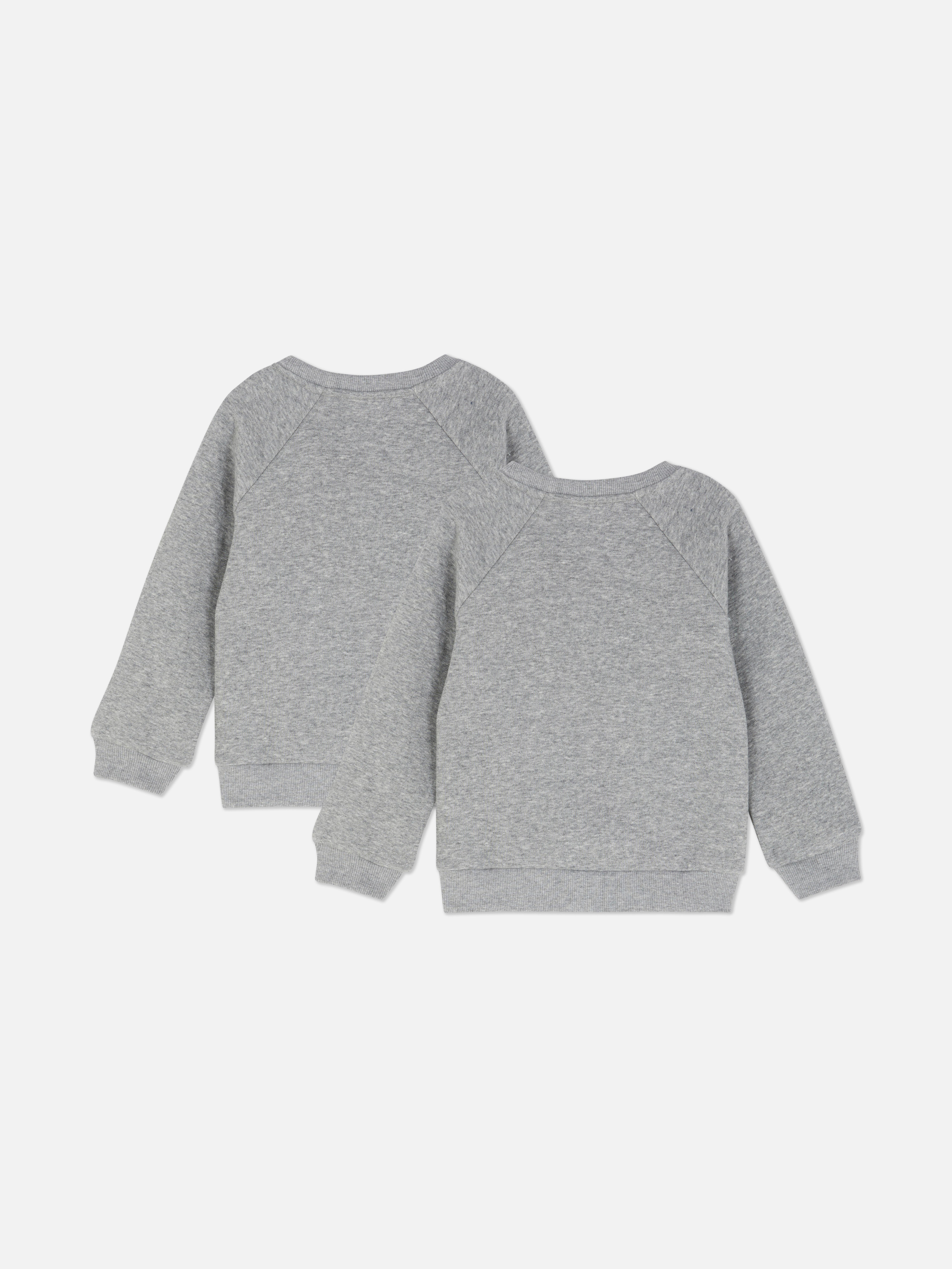 2pk Younger Kids' Crew Neck Sweatshirts